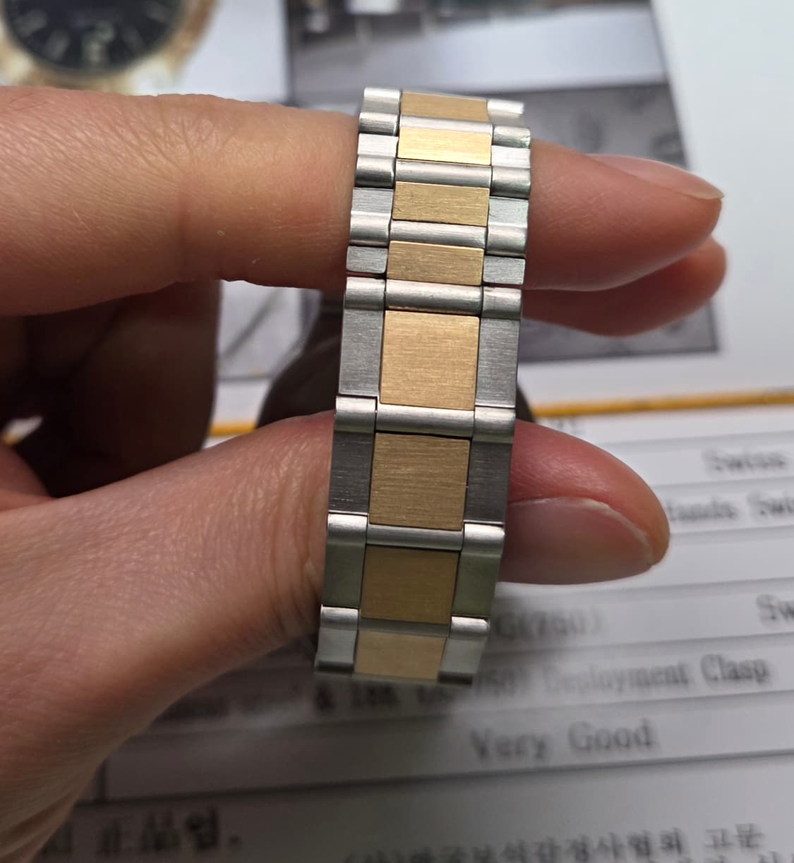 불가리 디아고노 18K콤비 LCV35SG 블랙판 오토매틱 브레이슬릿 ve 상품이미지6