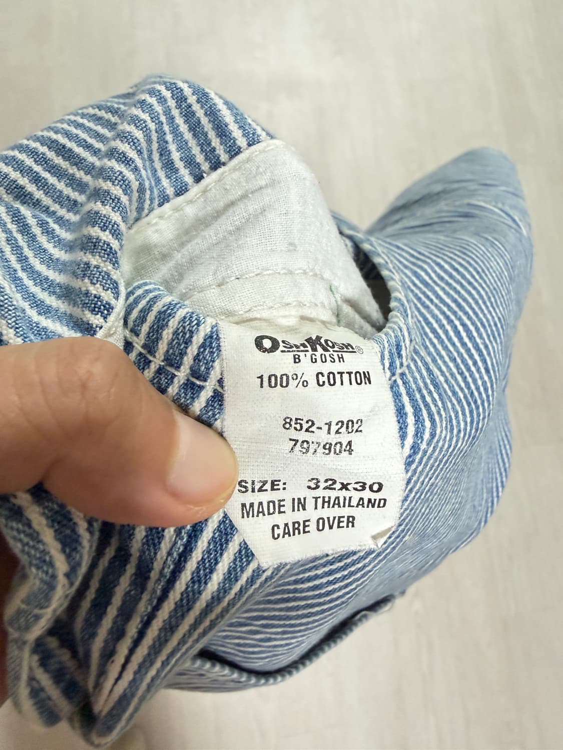 오시코시 스트라이프 오버롤 32x30 상품이미지6