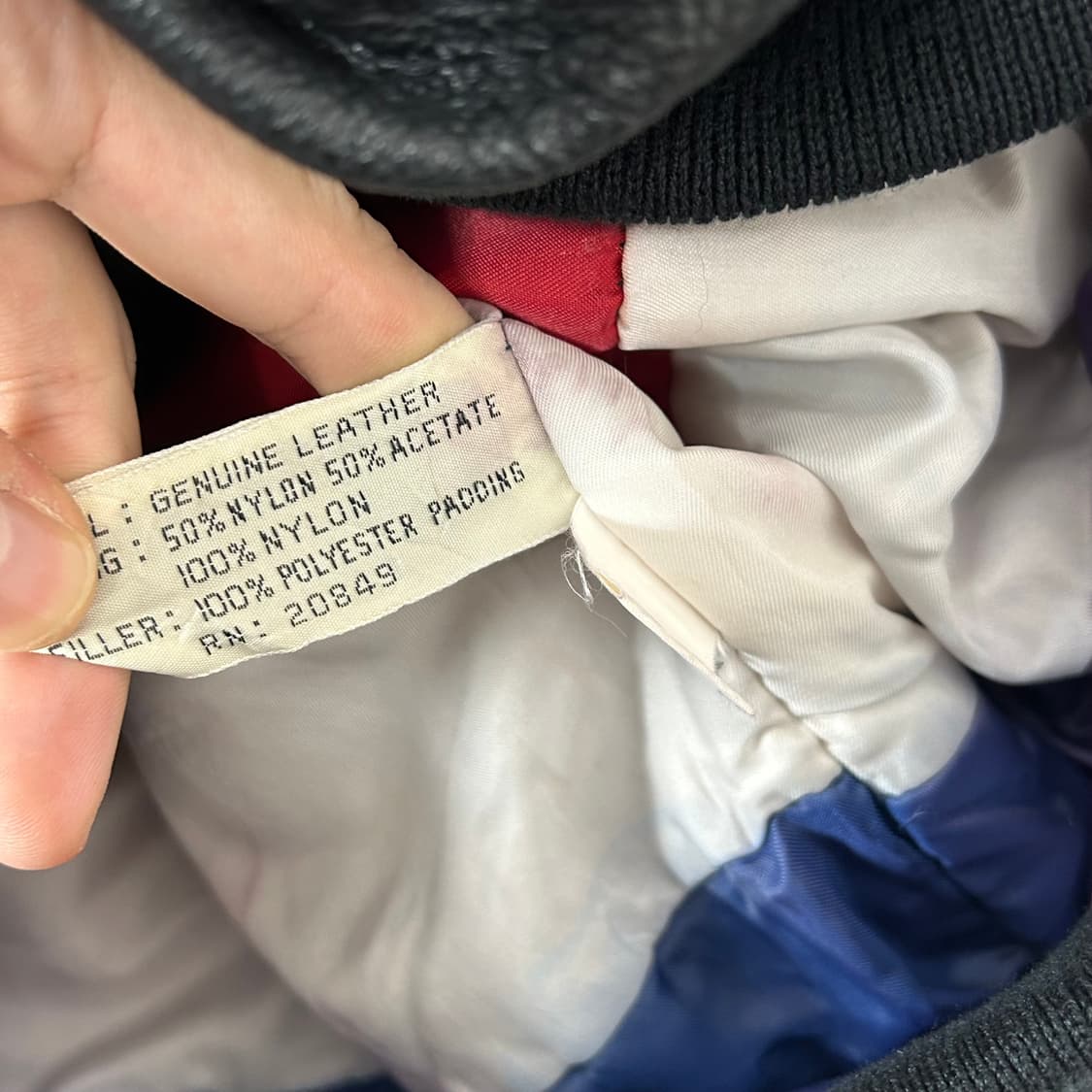 Michael Hoban 소가죽 성조기 봄버 자켓 상품이미지9