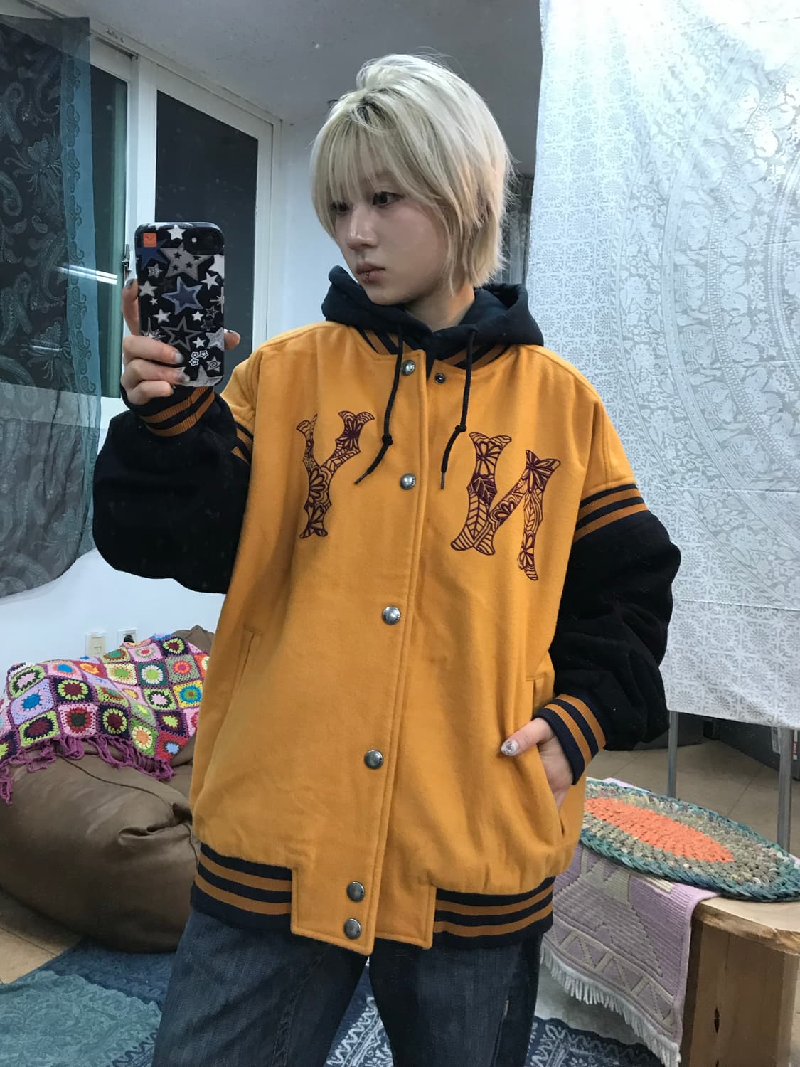 엠엘비 뉴욕양키스 빅로고 바시티 자켓  상품이미지2