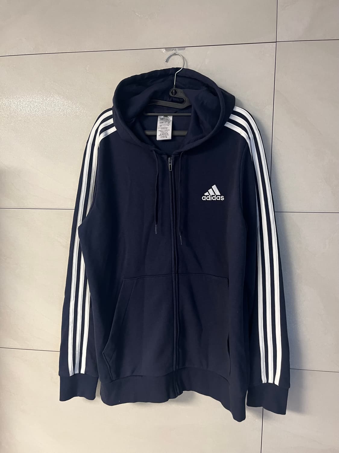 아디다스 네이비 후드집업 (2XL size) 상품이미지3