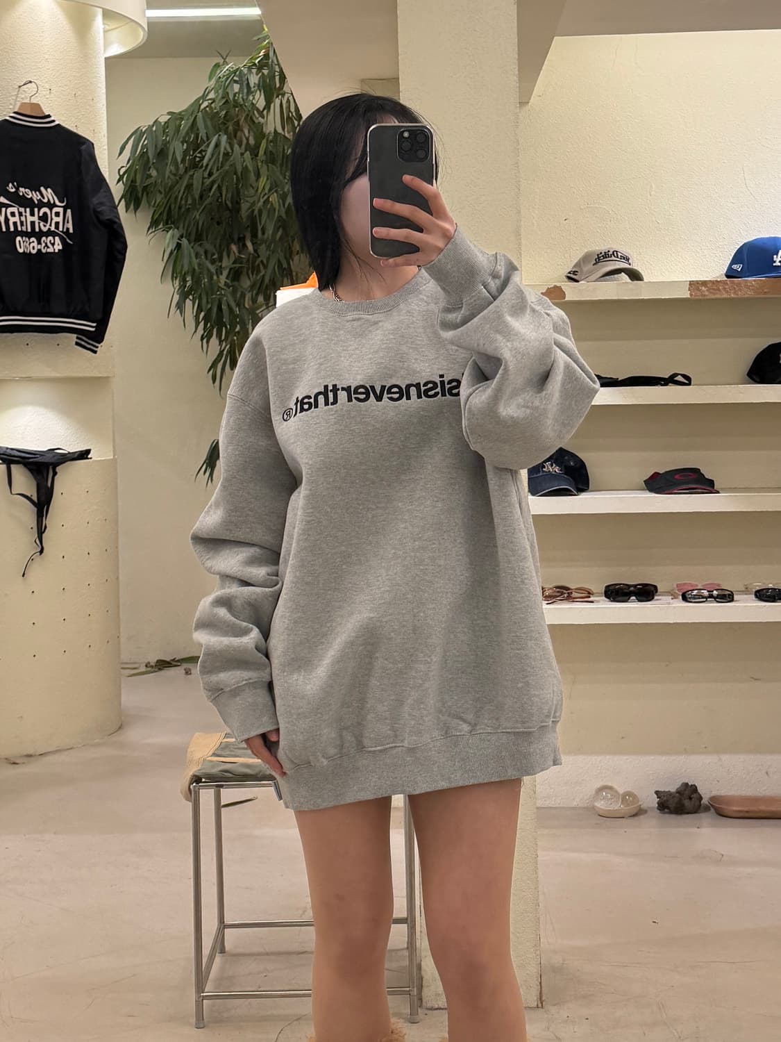 디스이즈네버댓 스펠 빅로고 박시핏 맨투맨 U332 상품이미지1