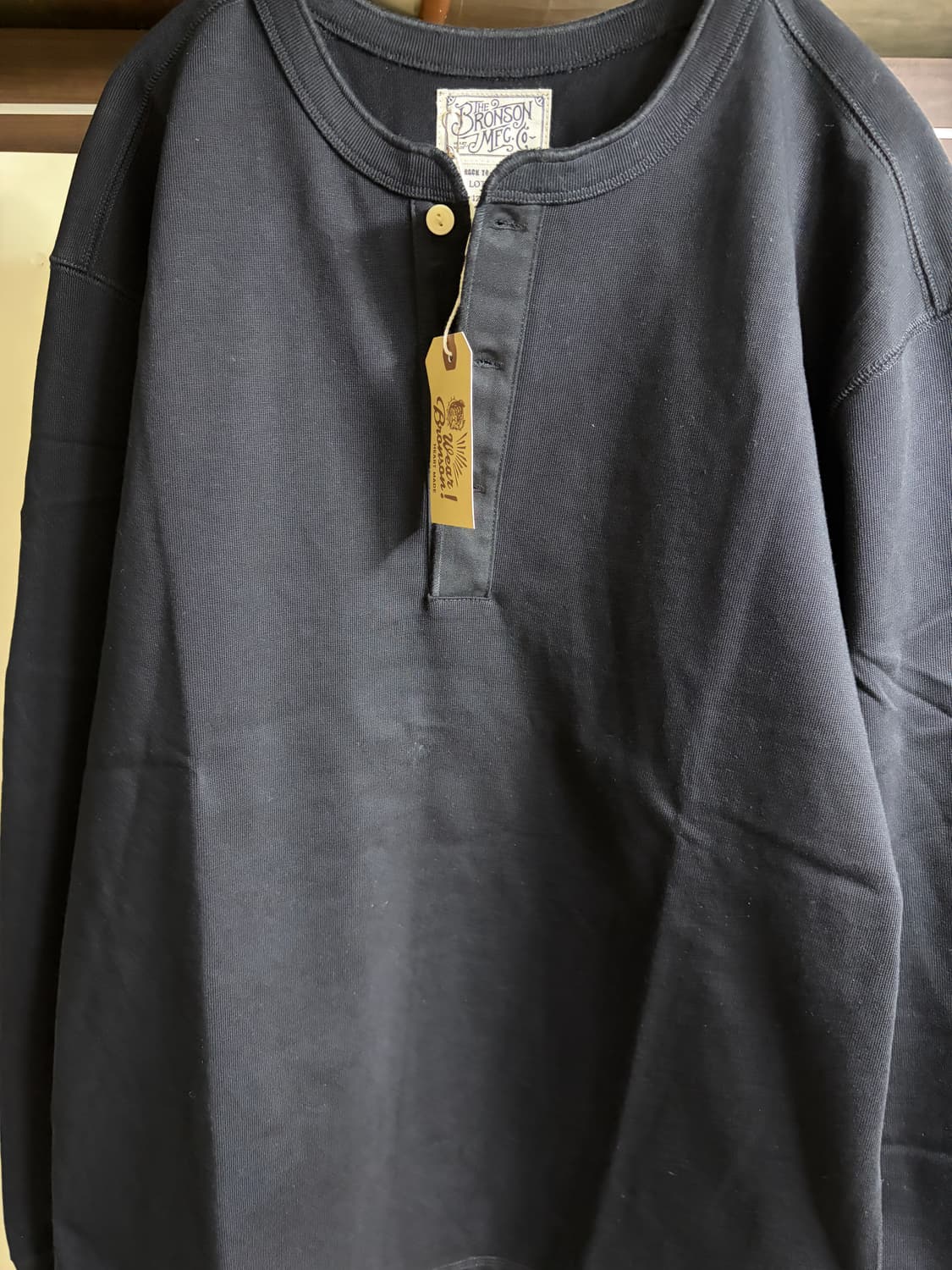 브론슨 헨리넥 XXL 블랙,에크루 새상품 상품이미지1