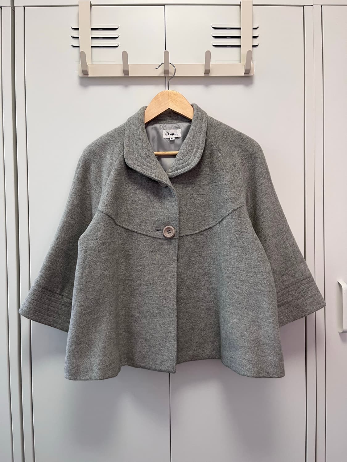 빈티지 투버튼 둥근카라 사와코 울코트 상품이미지5