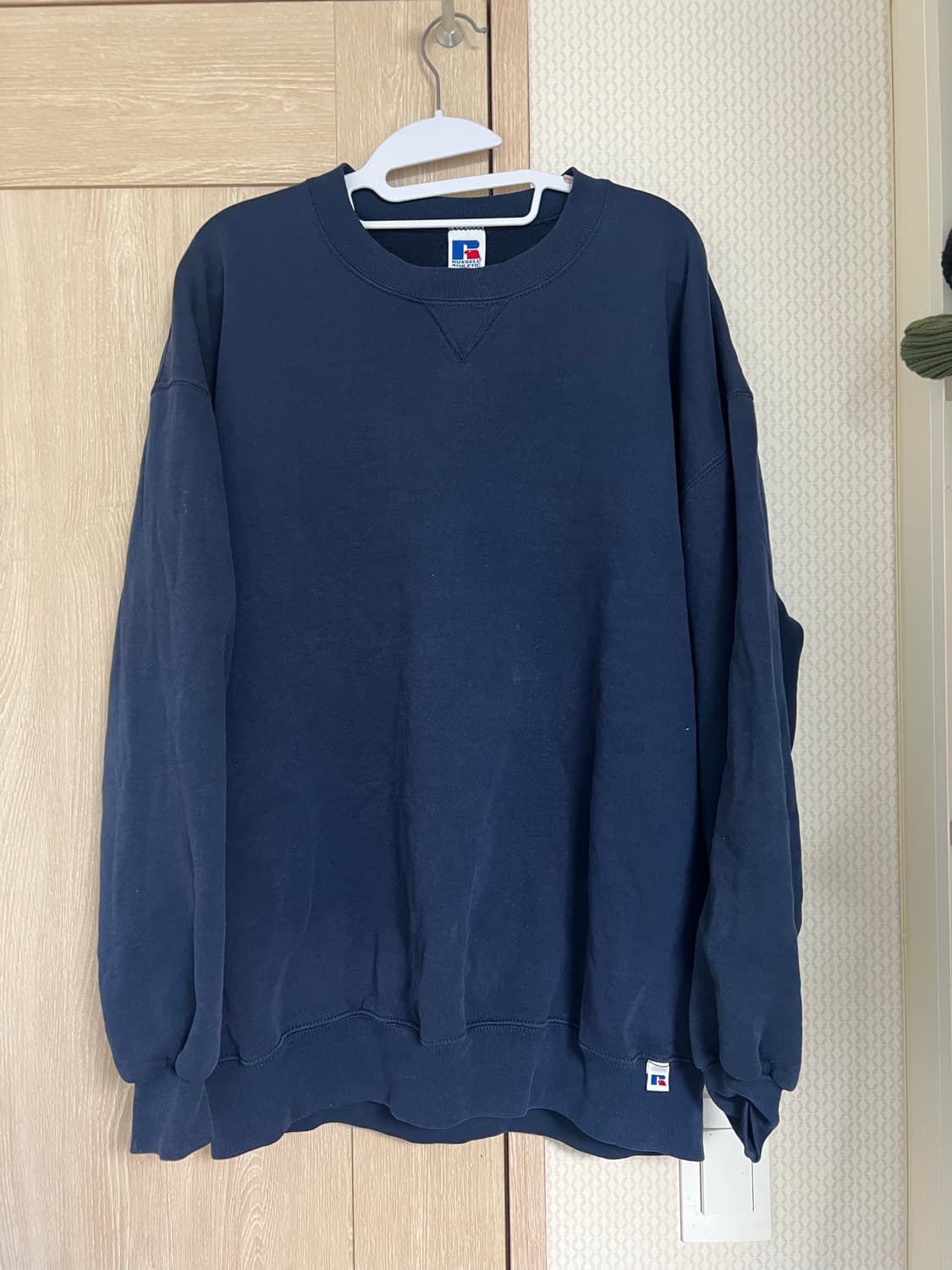 90s USA 빈티지 러셀 애슬레틱 네이비 맨투맨 스웻셔츠 상품이미지1