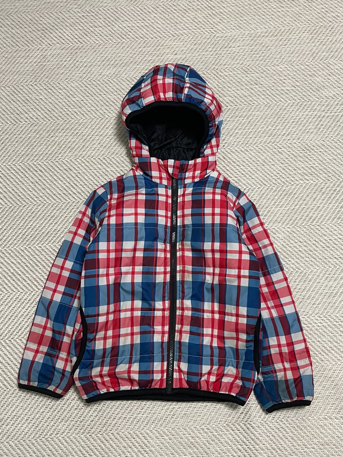 빈티지 키즈 sunny 체크 패딩 J03263 상품이미지1