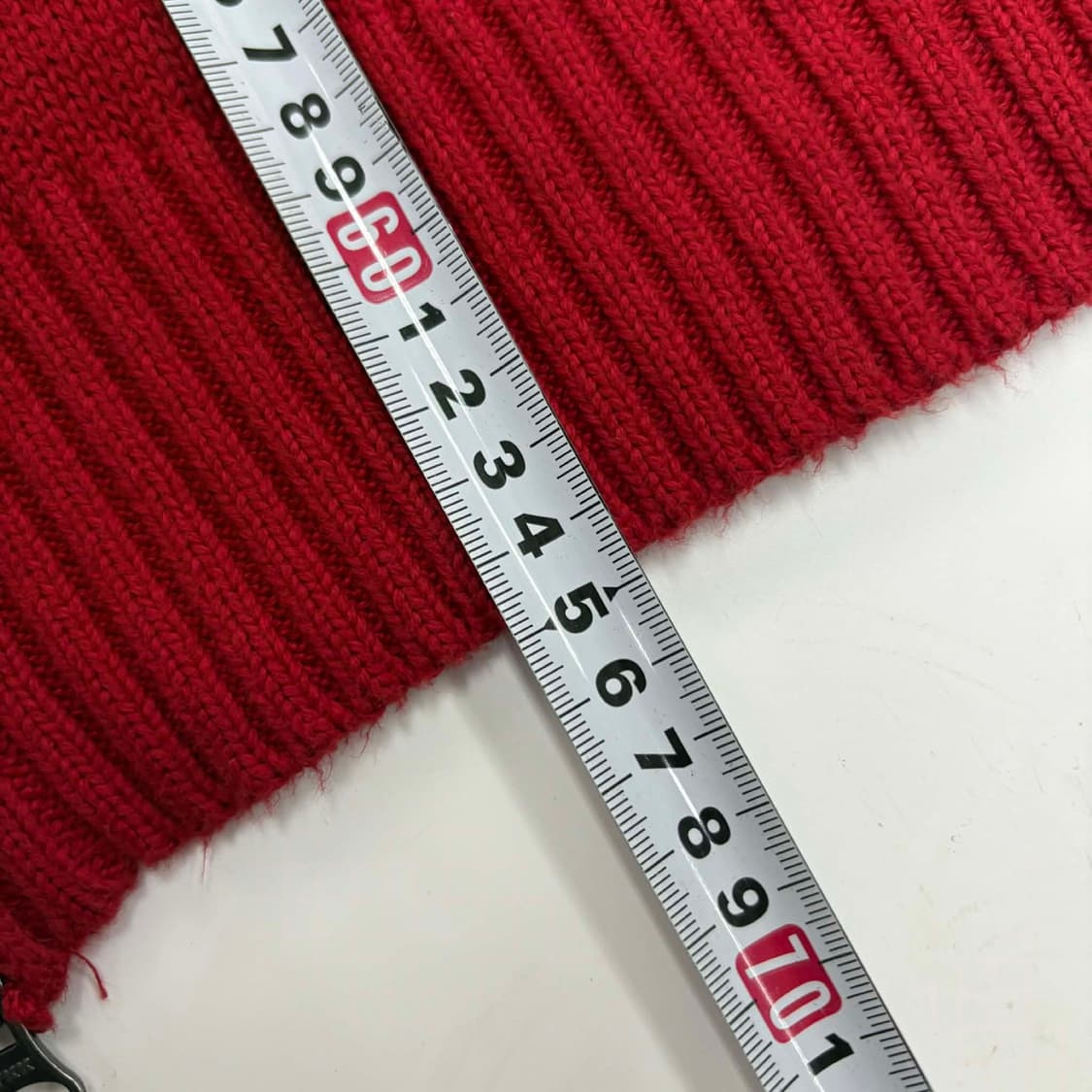 폴로 랄프로렌 레드 코튼 니트 집업 희귀져지(L) 상품이미지7