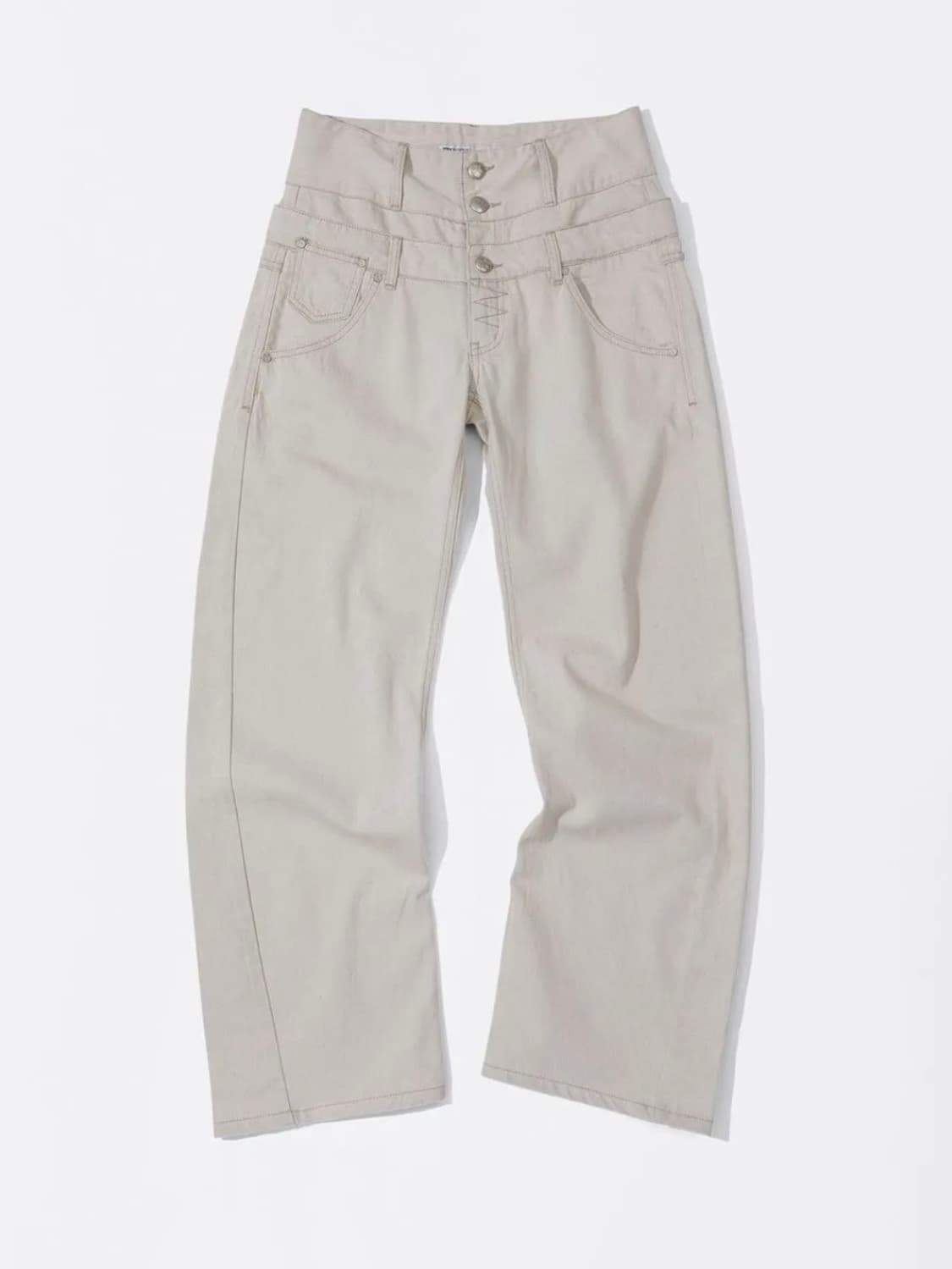 [택포] Beaded Layered Denim Pants 상품이미지4