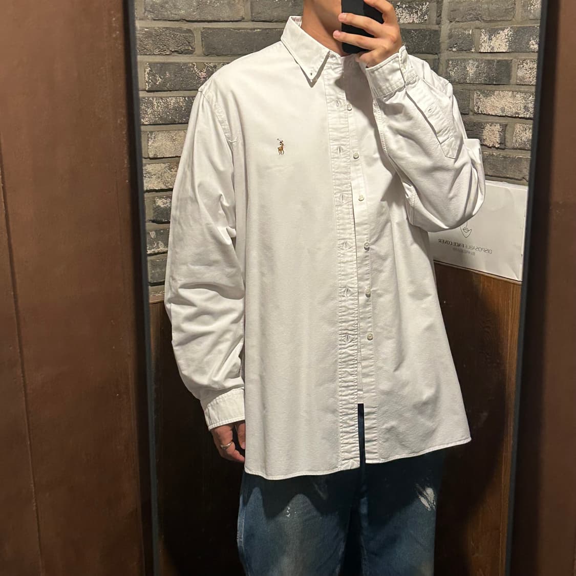 XXL) 폴로 랄프로렌 클래식핏 화이트 옥스포드 셔츠 상품이미지9