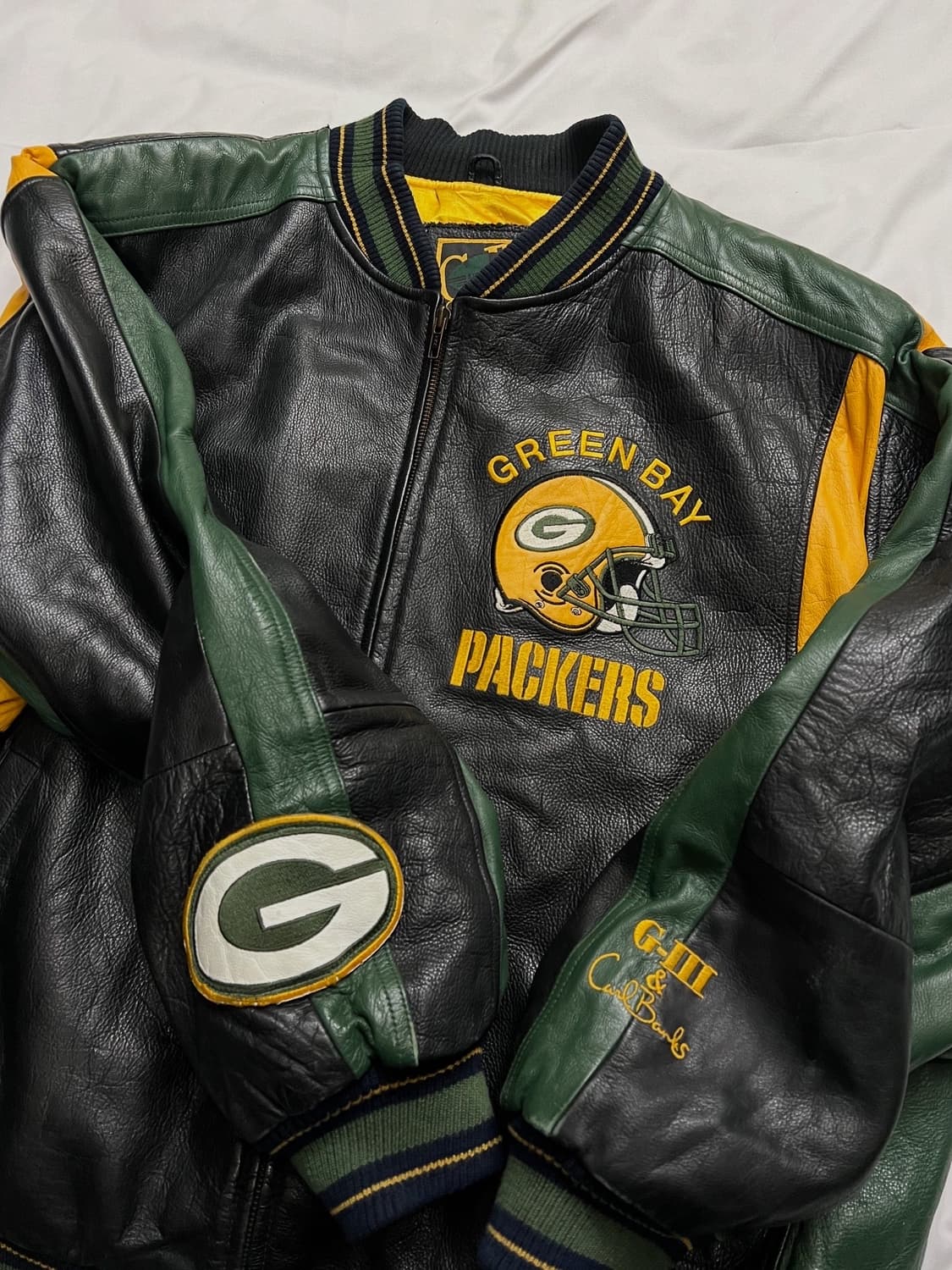 G-III NFL 그린베이 패커스 가죽자켓 상품이미지5