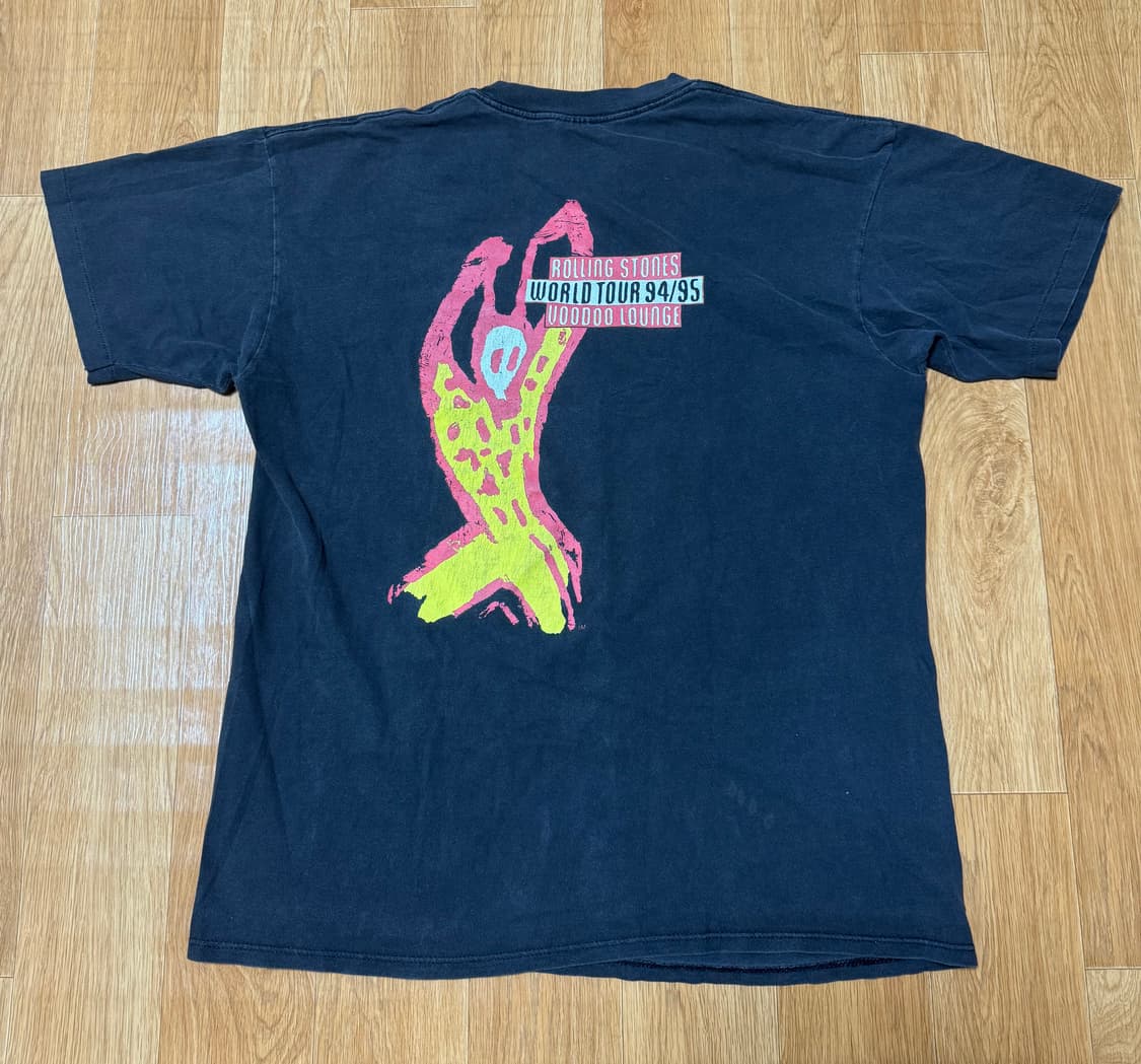 90s 롤링스톤즈 1994 부두라운지 빈티지 밴드티 하드페이딩 상품이미지3