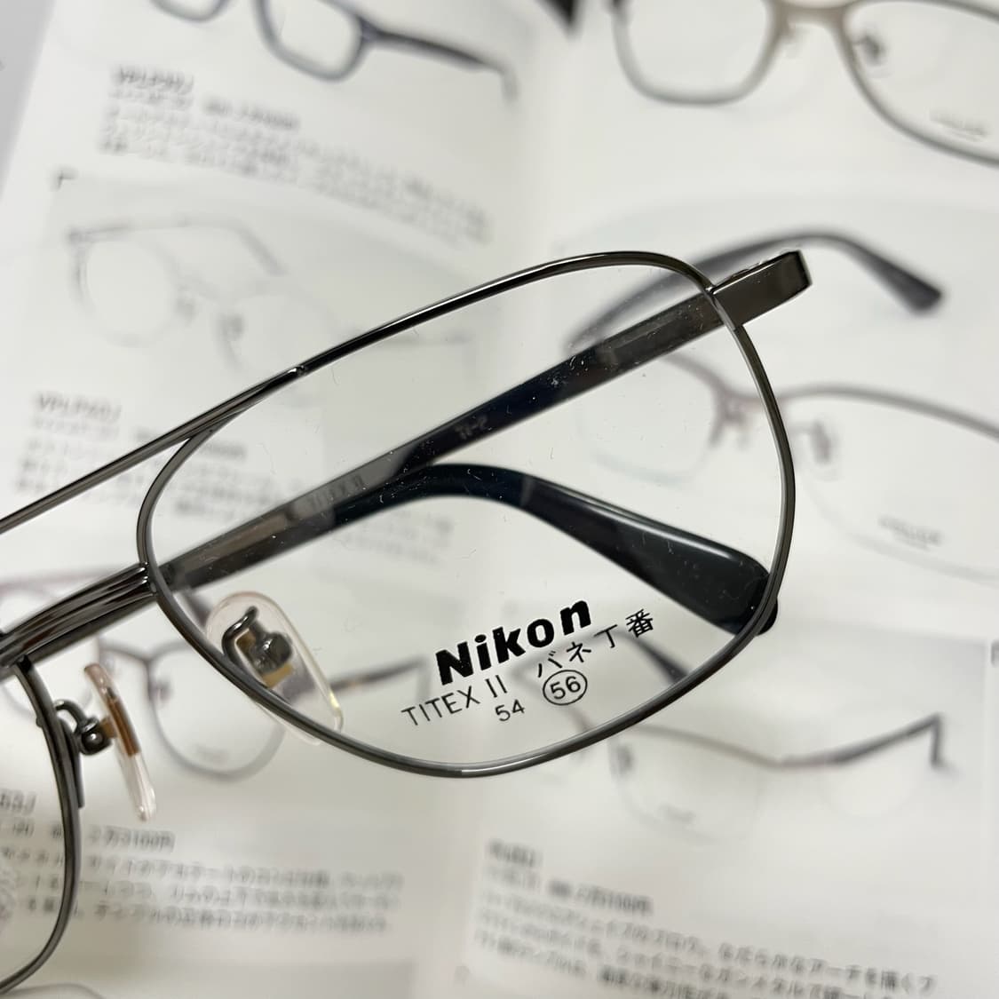 NIKON 니콘 투브릿지 건메탈 티타늄 일본 안경 상품이미지2