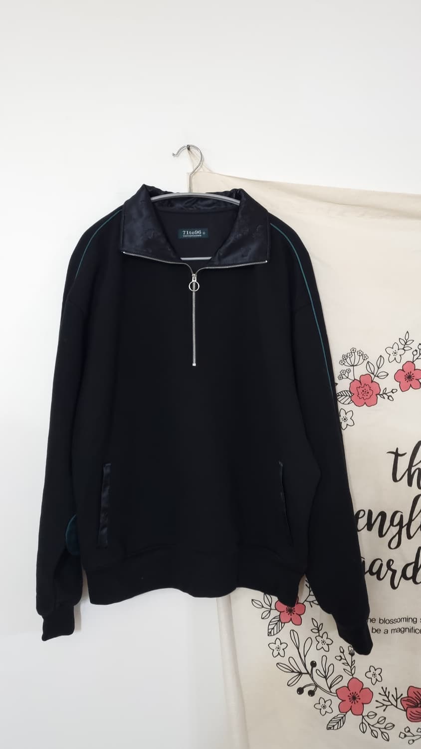 71to96 Hanbok sweat setup-zipup (Black) 상품이미지1