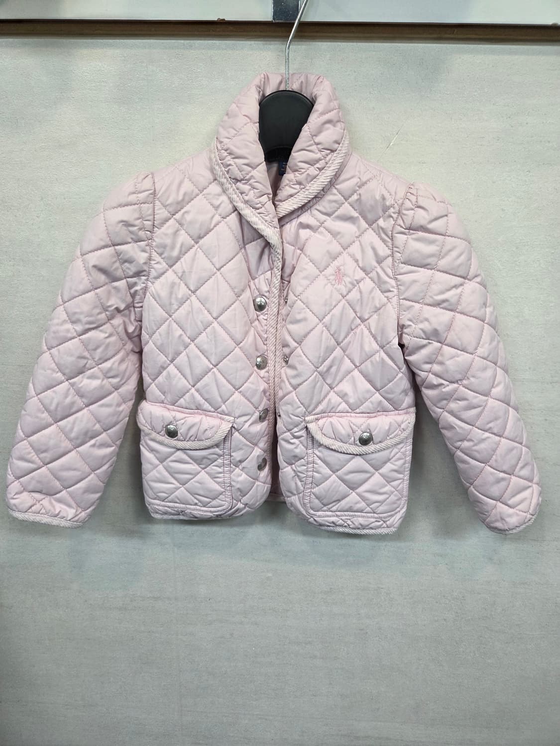 폴로랄프로렌 키즈 퀄팅 자켓 4 딸기우유 핑크  상품이미지1