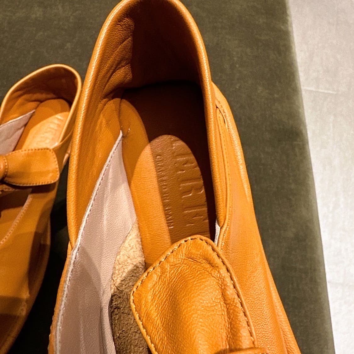 (정품/새상품) HEREU 헤레우 여성 라사다 레더 발레리나 플랫 슈즈 상품이미지2