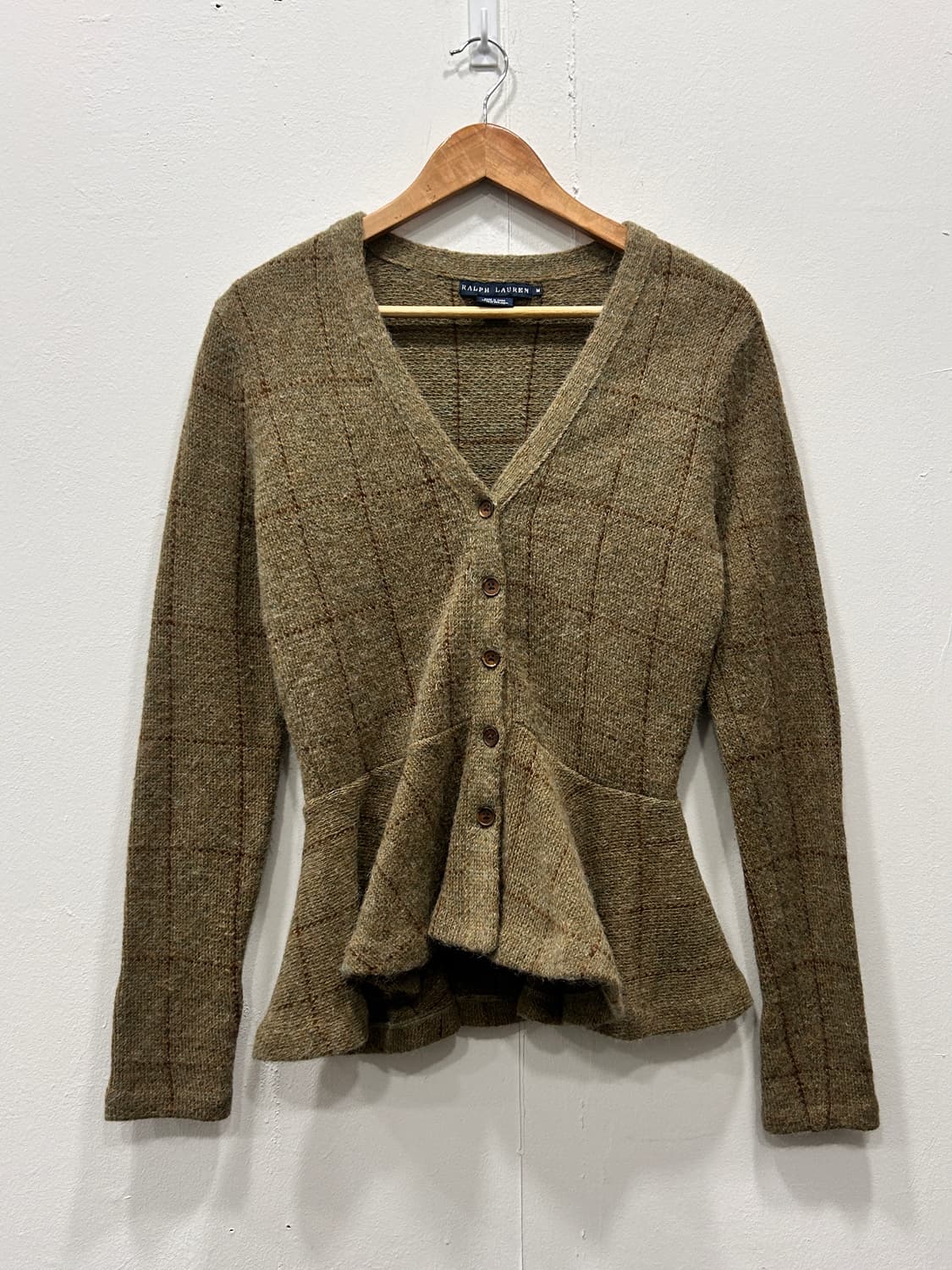 폴로랄프로렌 울 알파카 프릴 니트 가디건 M 상품이미지2