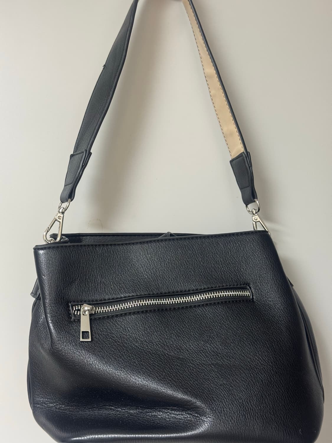 가죽 숄더 백 검정 블랙 상품이미지1