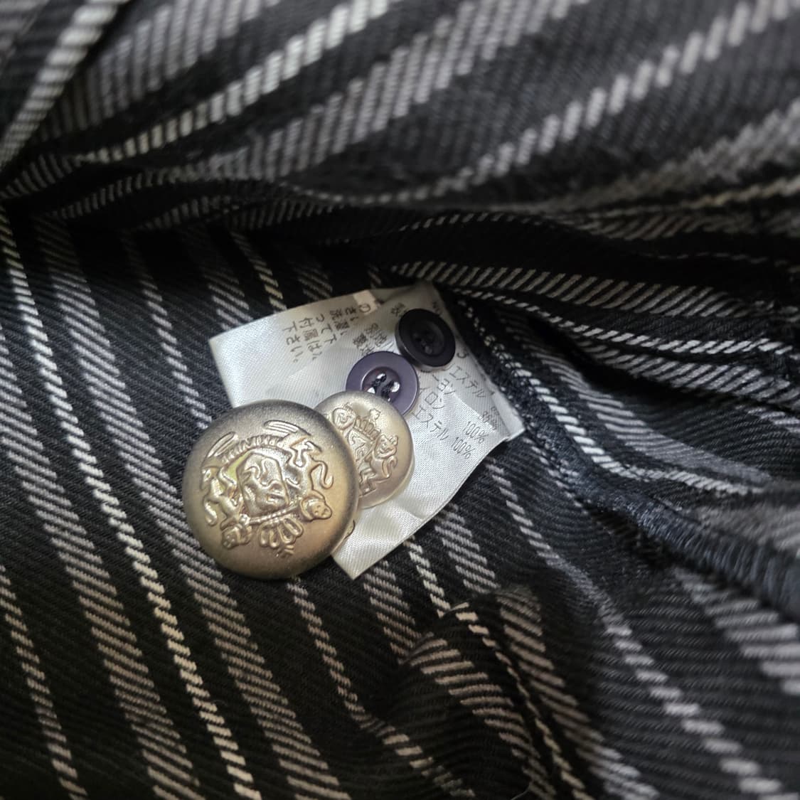 ALGONQUINS 알곤퀸즈 스트라이프 펑크 자켓 y2k 갸루 상품이미지5