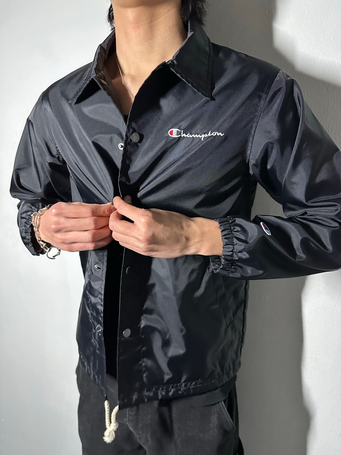 Champion 코치 자켓 (Black) 상품이미지2