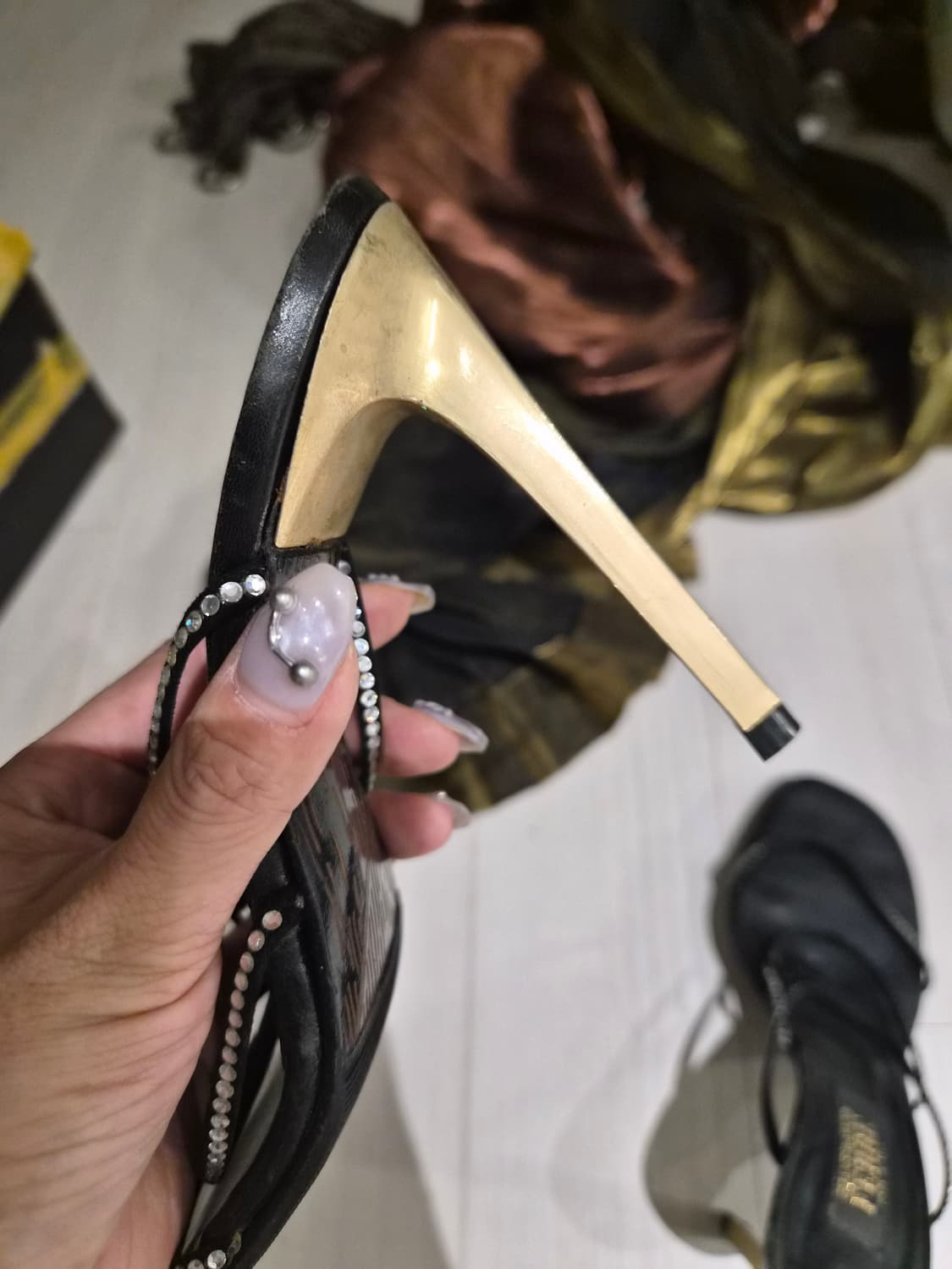 Gianfranco Ferre  큐빅스트랩 힐 샌들 상품이미지7