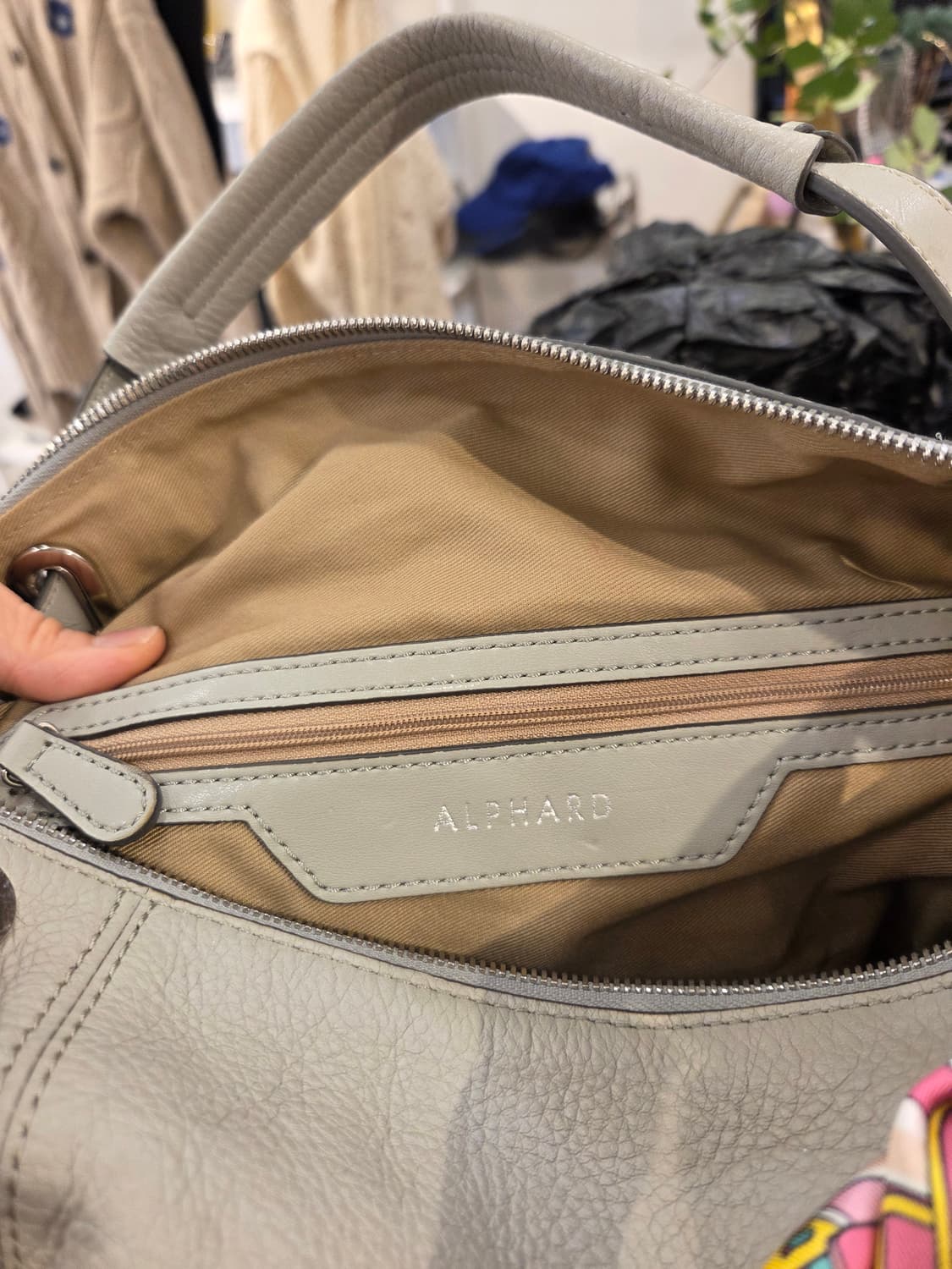 ALPHARD 알파드 채정안백 리얼레더 토드백 상품이미지8