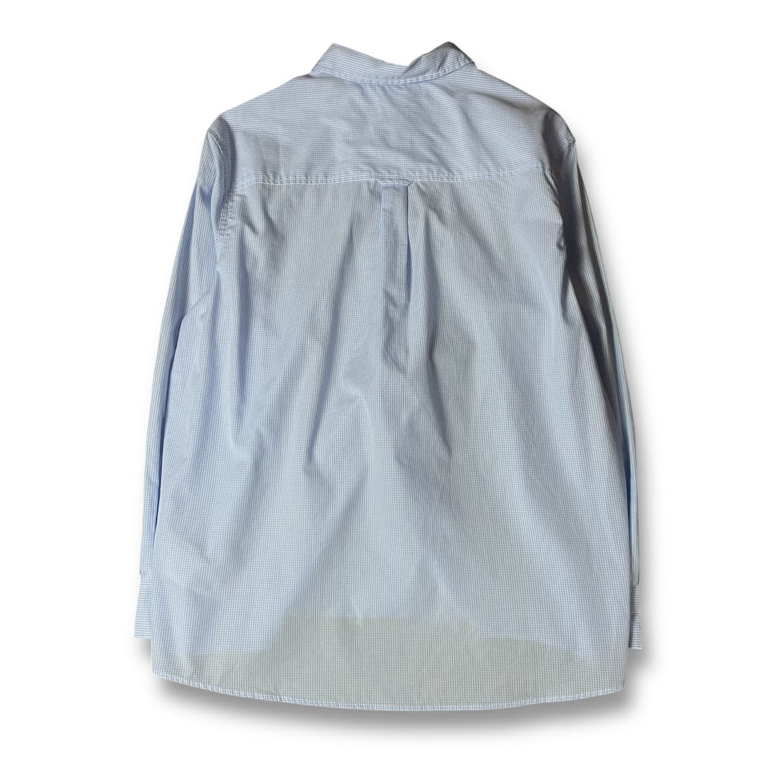 타미힐피거 스카이블루 마이크로 체크 패턴 긴팔 셔츠 M 상품이미지2