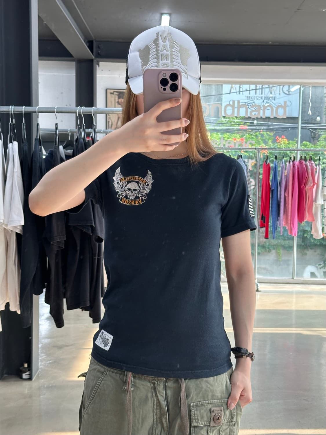 벤슨 스타 스컬윙 성조기패치 반팔티 상품이미지2