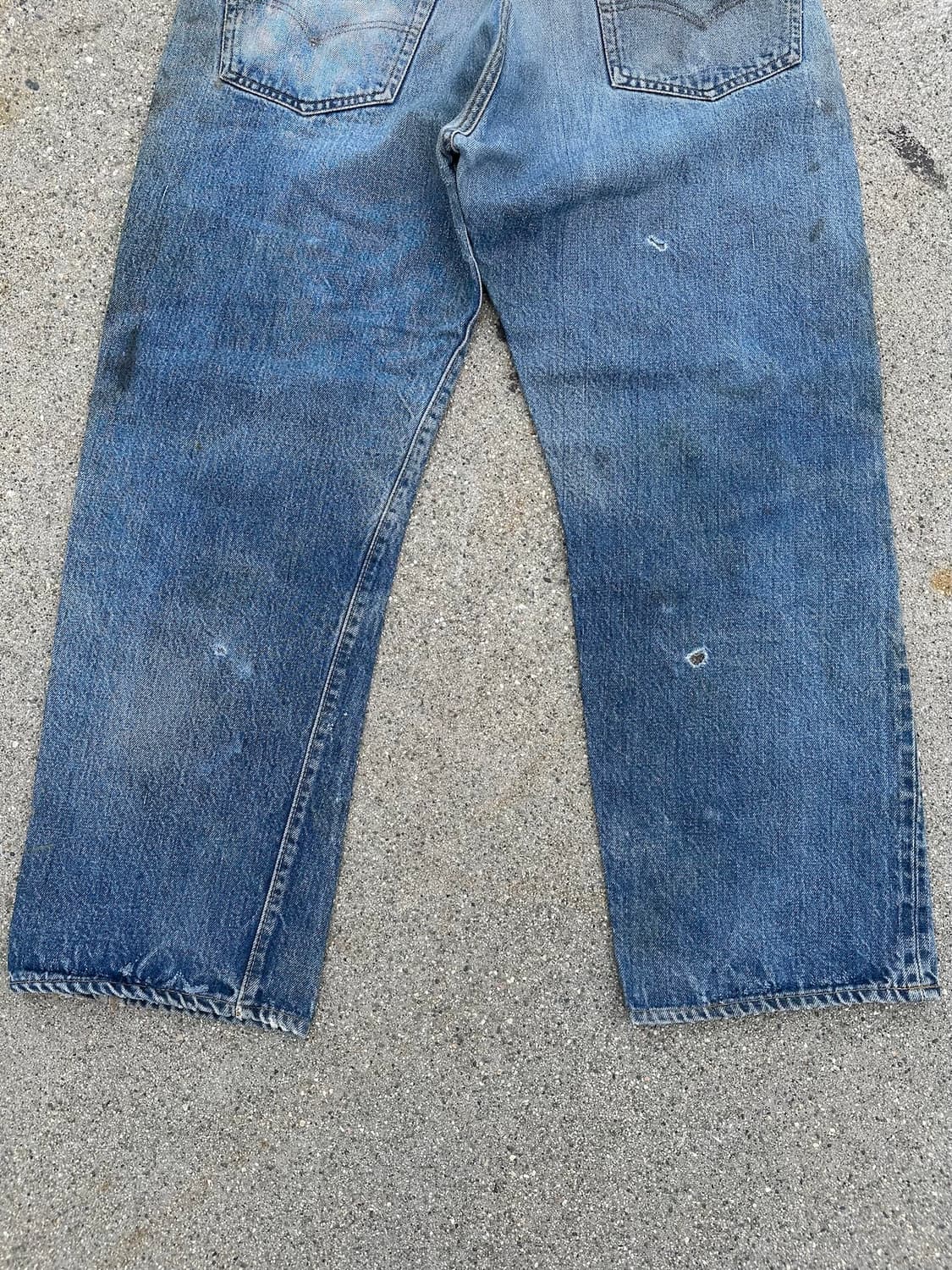 70s USA 빈티지 리바이스 501 66후기 셀비지 데님 팬츠 상품이미지8