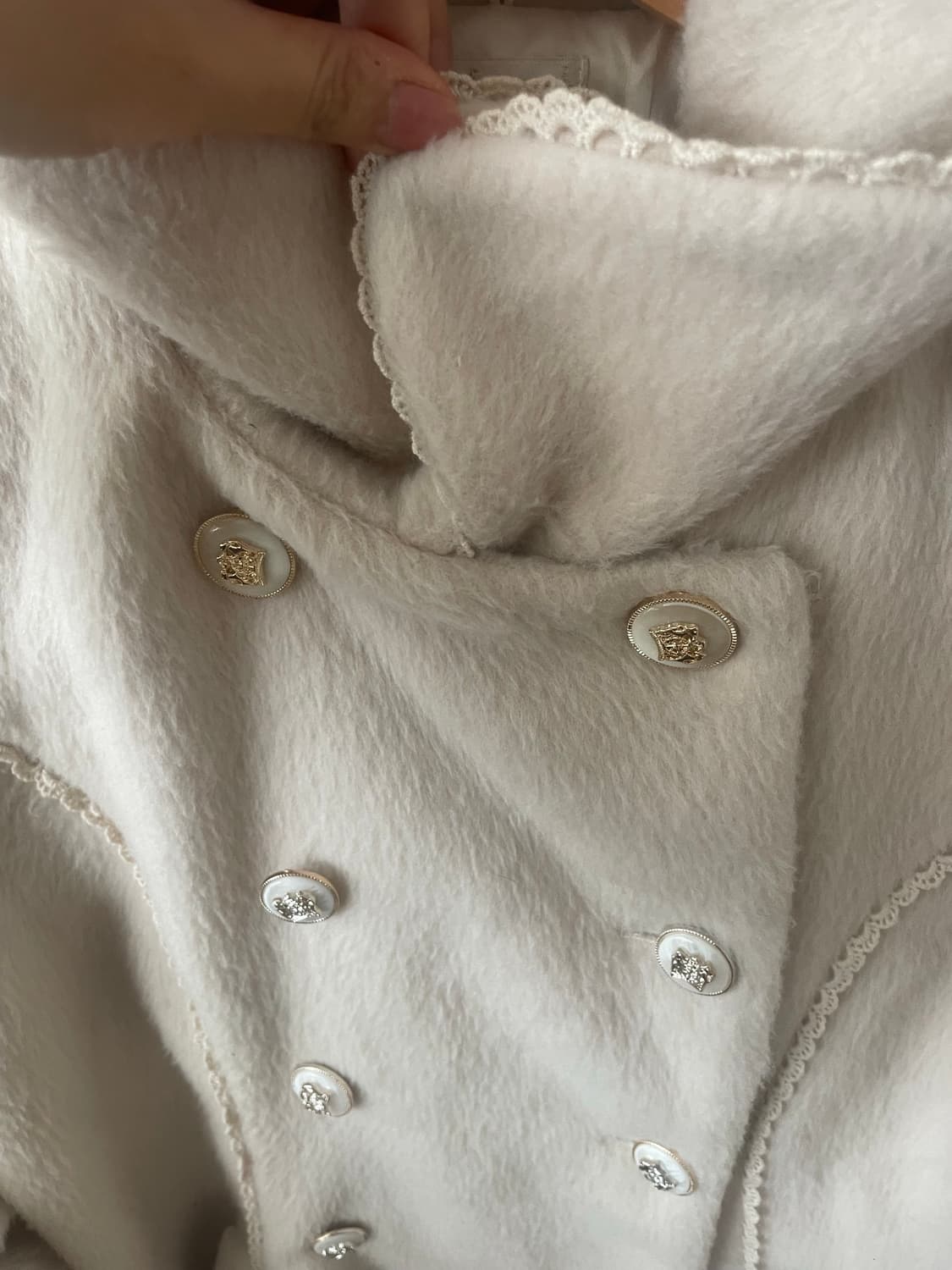 모리걸 빈티지 엑시즈팜 axes femme 러블리 아이보리 코트 🎀🤍 상품이미지6