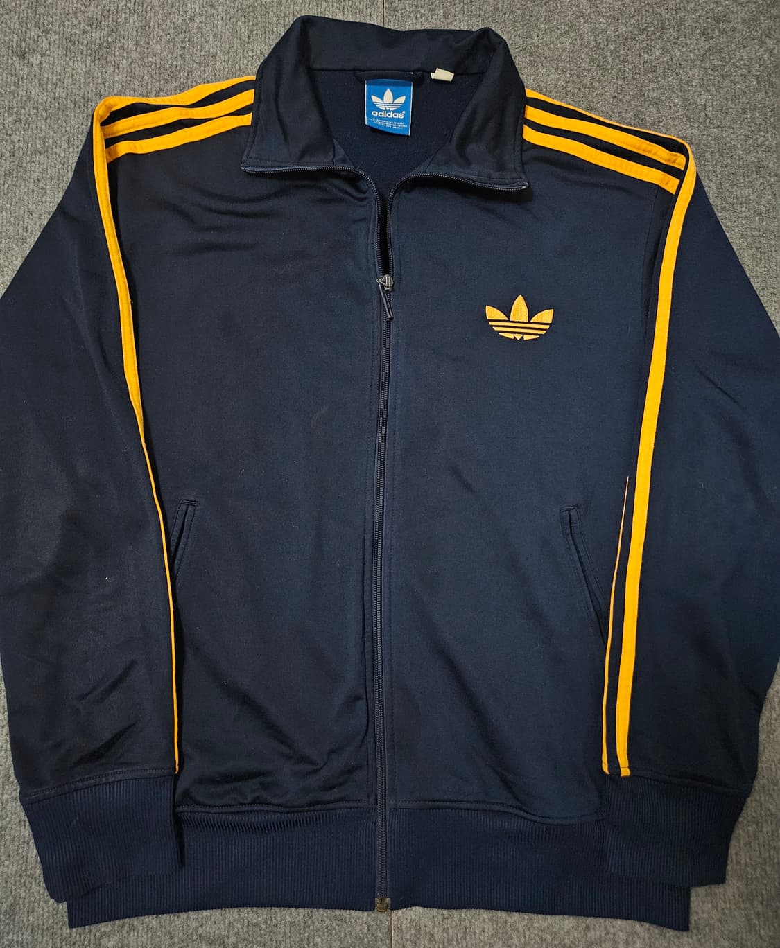 아디다스 트랙탑 오렌지 네이비 져지(급처) 상품이미지1