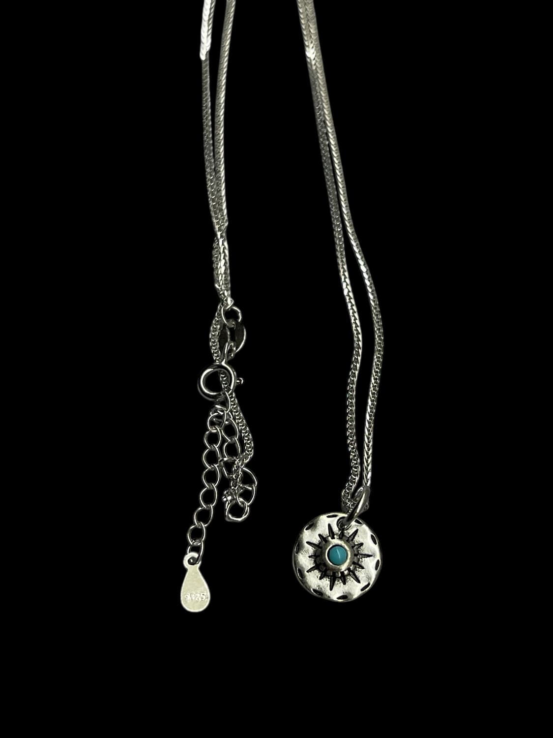 빈티지 터키석 체인목걸이 상품이미지1