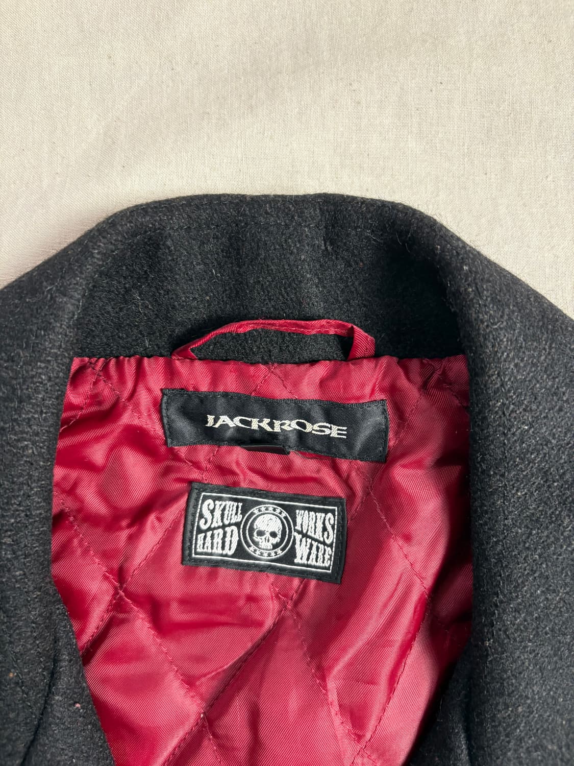 Jack Rose x Skull Works 울 더블 라이더 자켓 4 상품이미지6