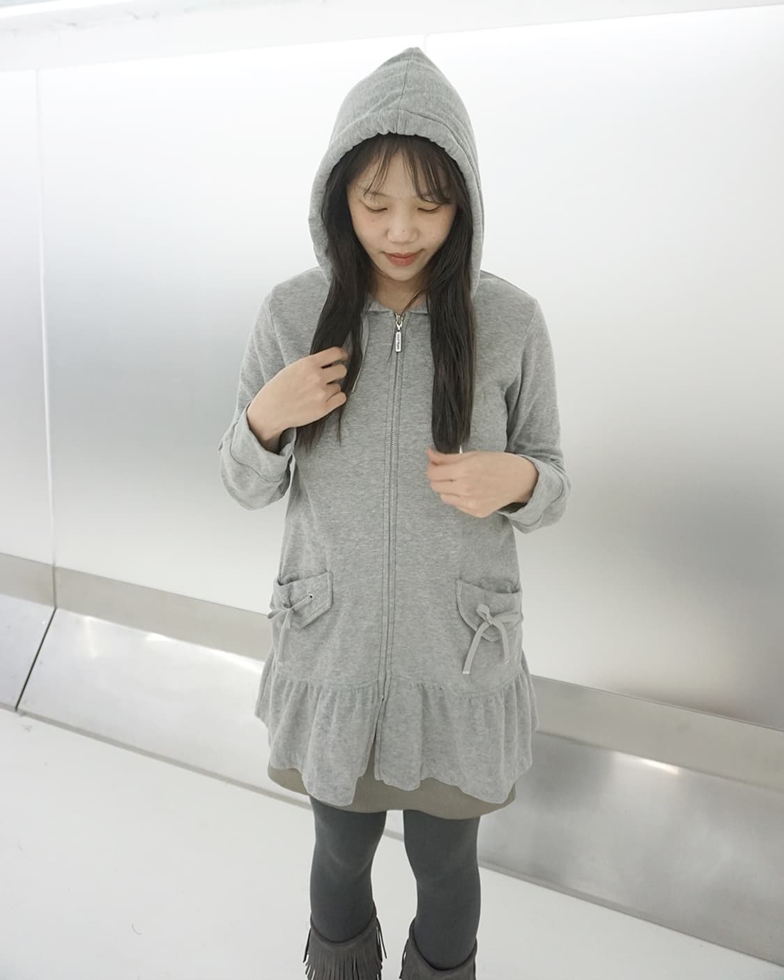 Courreges hoodied zip up 상품이미지4