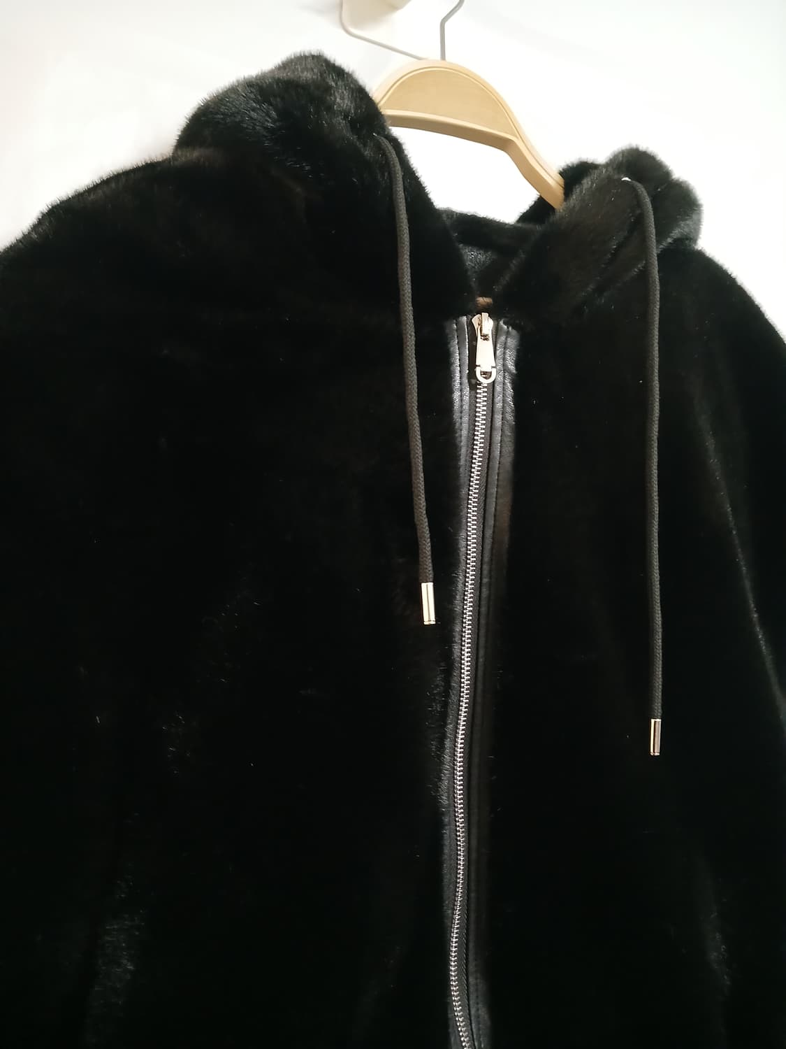 (95)인조 밍크퍼 후드조끼 상품이미지2