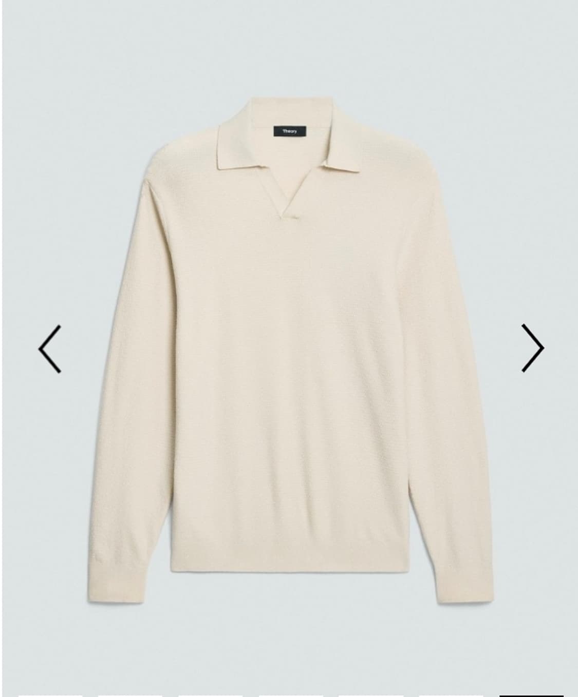 [새제품]띠어리 소리스 폴로 아이보리 L 상품이미지4