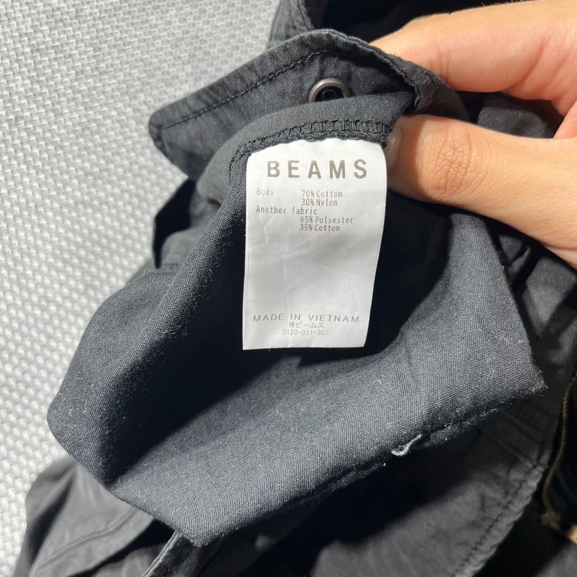 Beams 카고팬츠 블랙(34) 상품이미지4