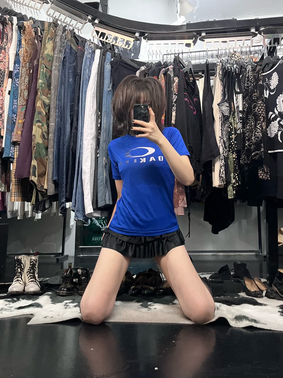 오클리 로고 프린팅 반팔 상품이미지1