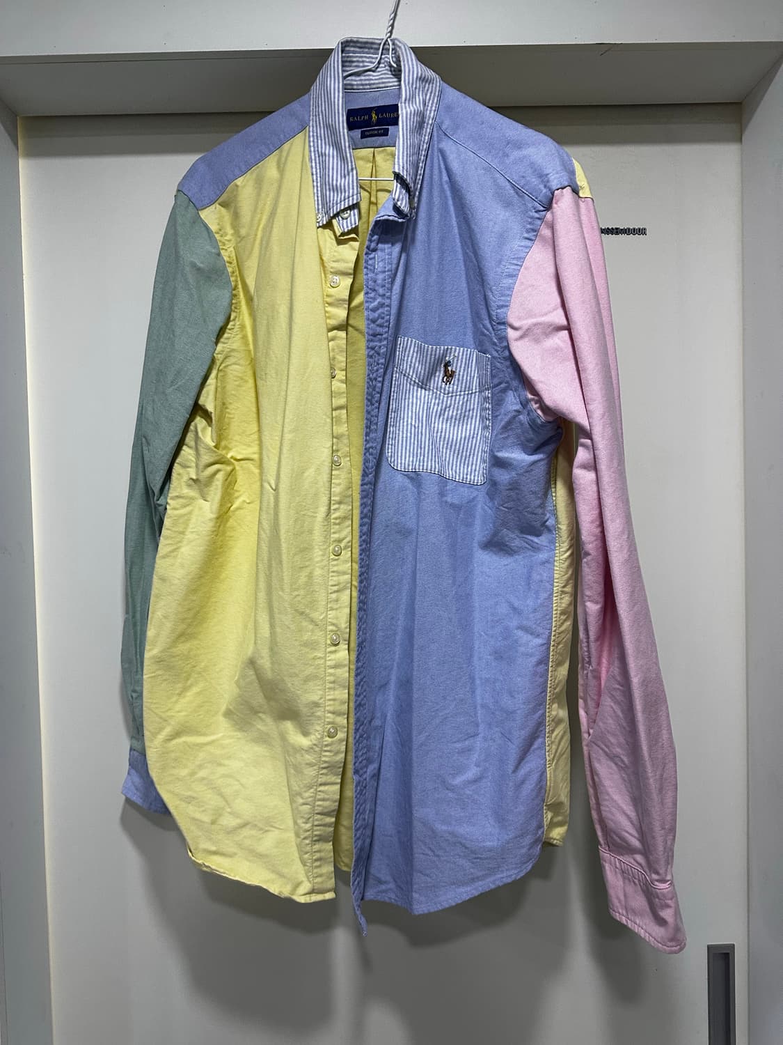 폴로 랄프로렌 컬러 블록 셔츠 (클래식핏 m, 100-103) 상품이미지3