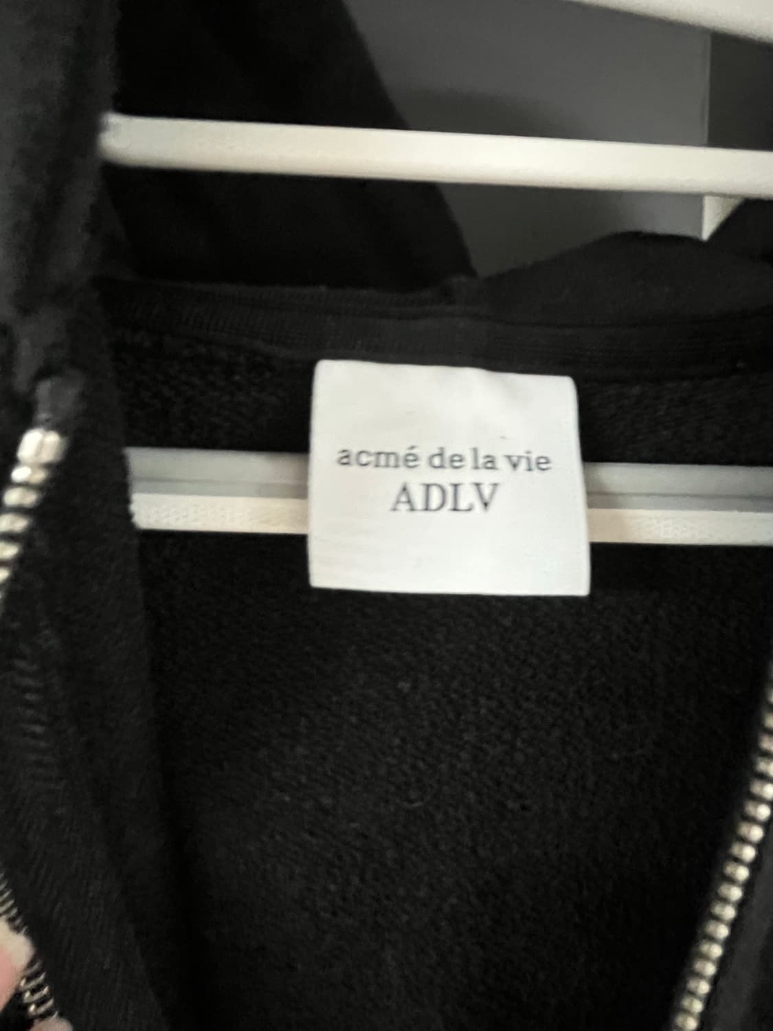 새상품) 아크메드라비 ADLV 후드집업 블랙 상품이미지2