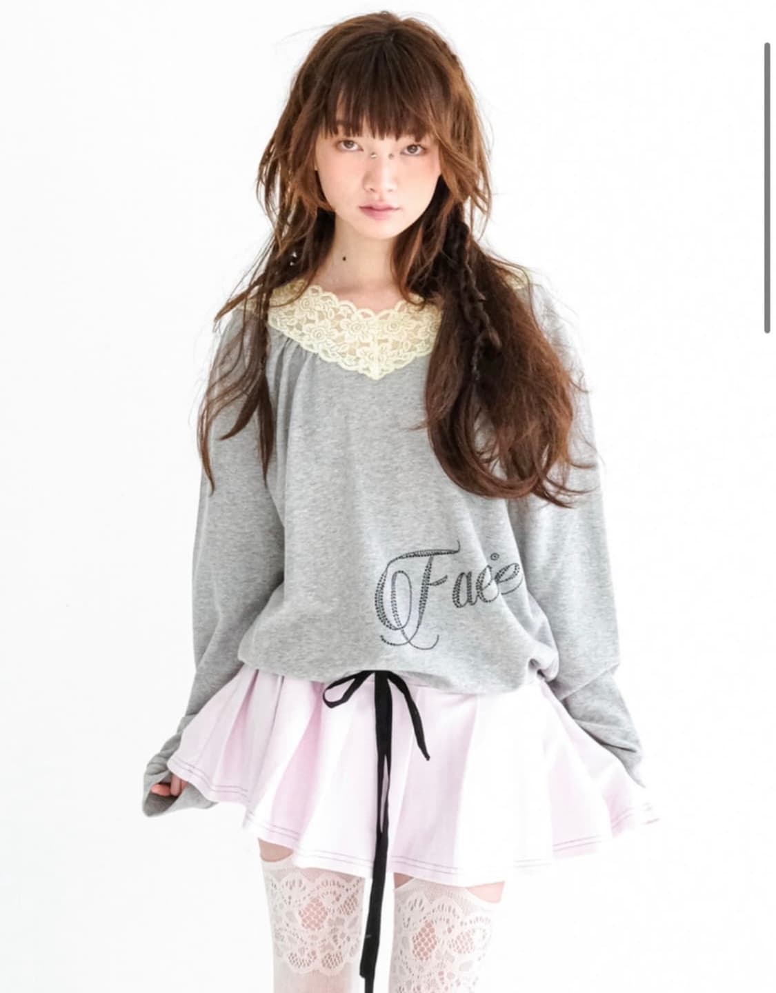 샵페어리 lace v neck pleats dress 상품이미지2