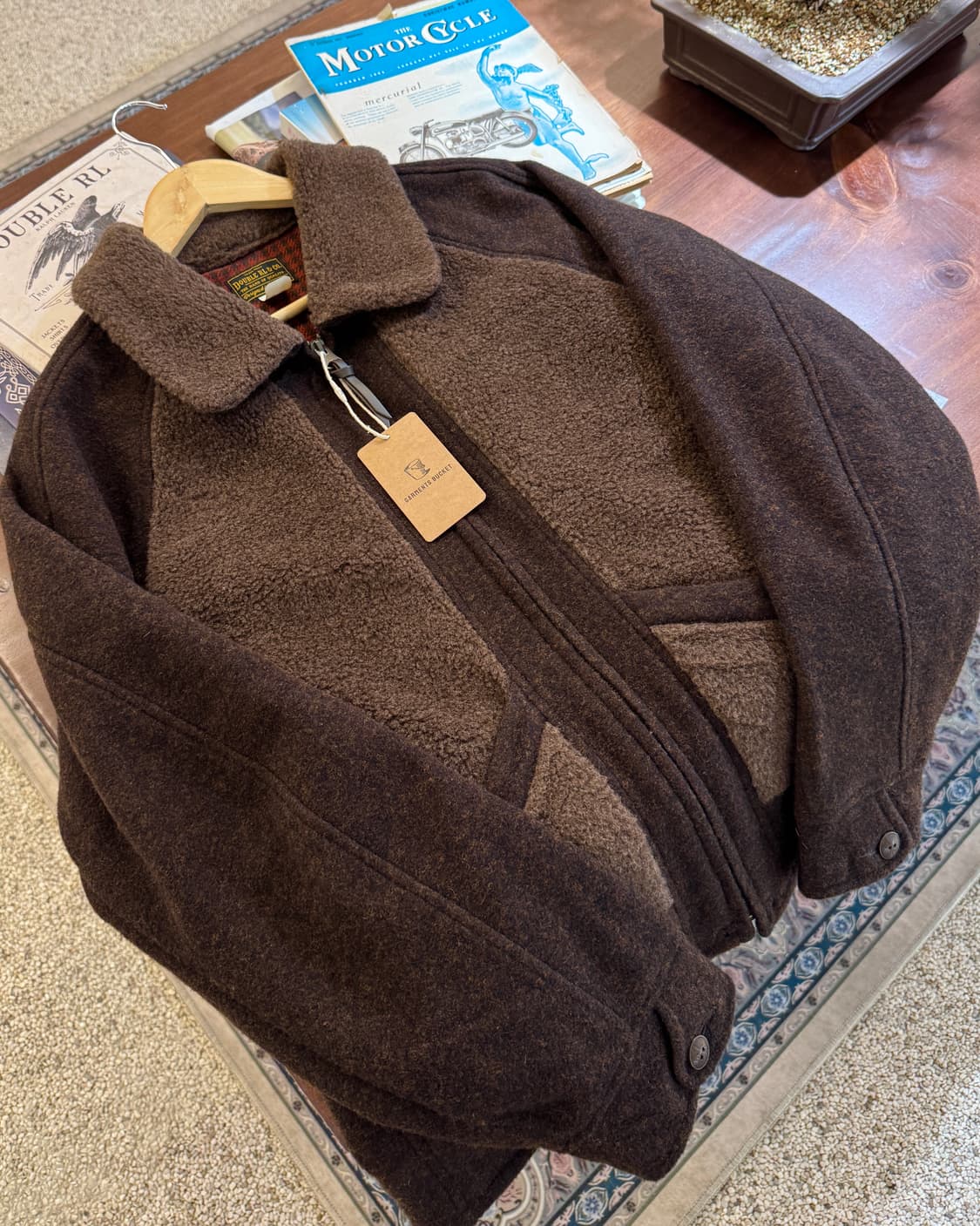 RRL 플리스 그리즐리 자켓 상품이미지1