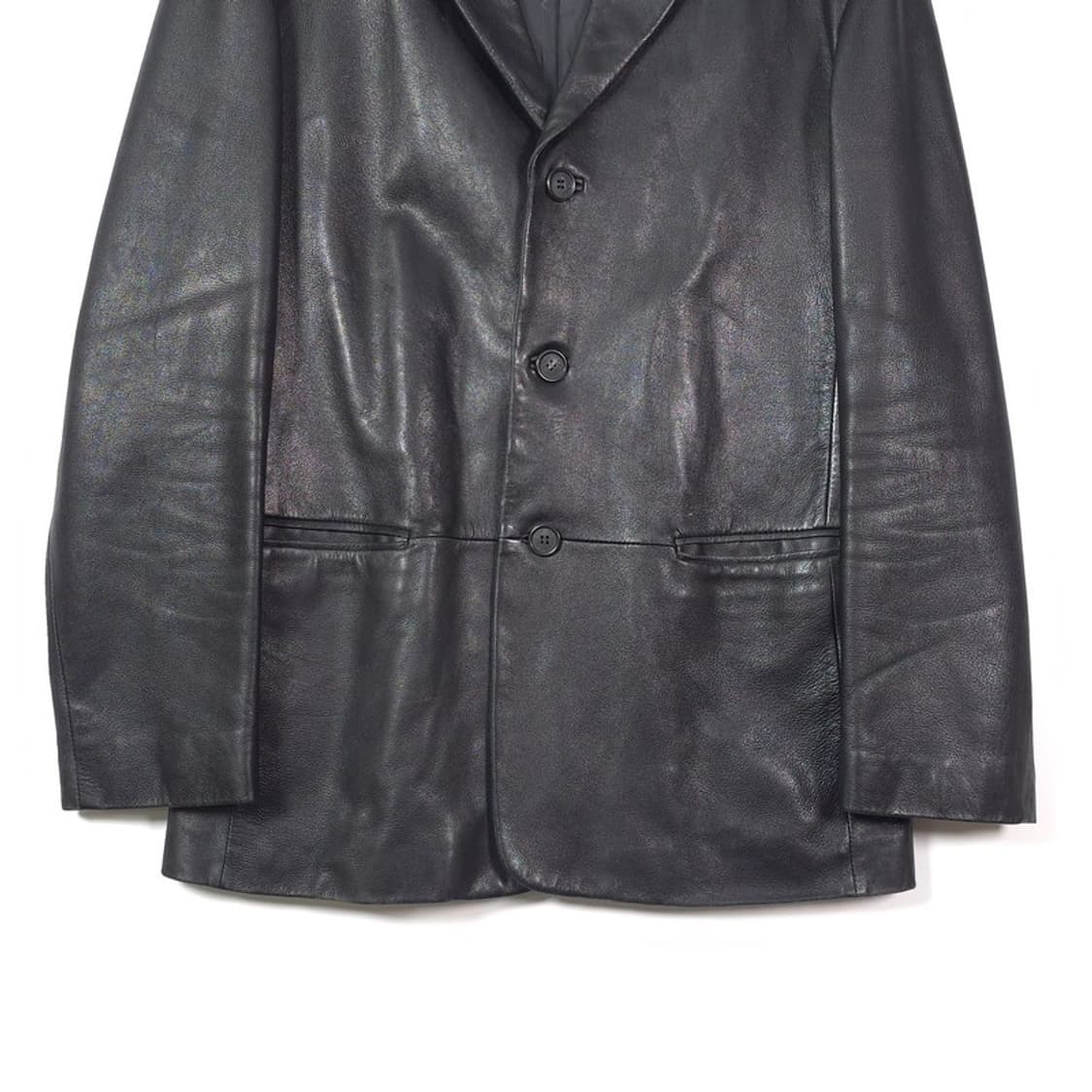 FRIJEANS CLASSIC 리얼 양가죽 3버튼 블레이저 자켓 L 상품이미지4