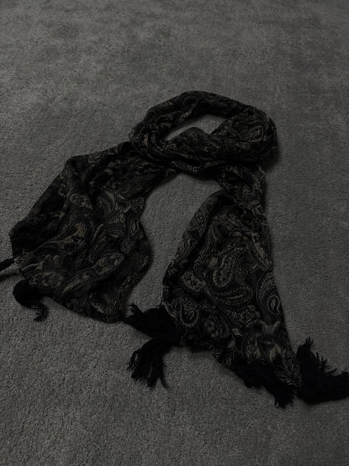 Vintage vkei punk mood paisley scarf 상품이미지2