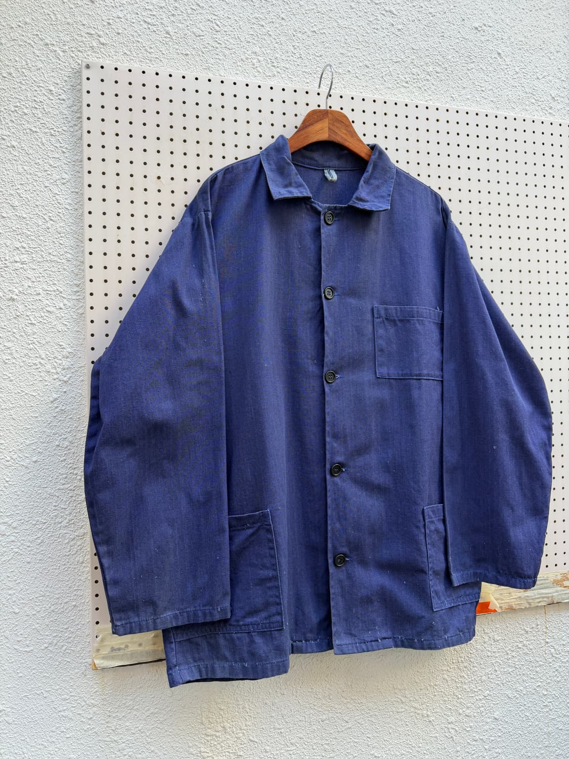 OLD EURO WASHED NAVY BLUE 빈티지 프렌치워크자켓 상품이미지3