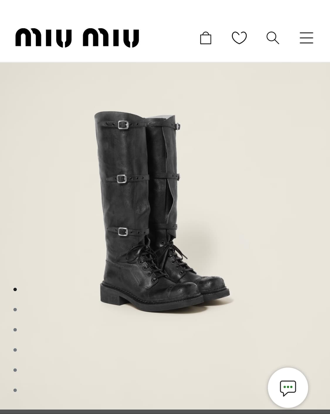 미우미우 바이커 부츠 상품이미지1