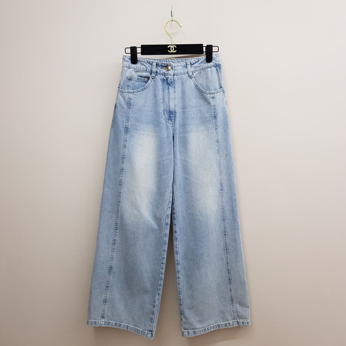 한섬 SJSJ 2025 내추럴 워싱 와이드 데님 팬츠 61-90사이즈 상품이미지2