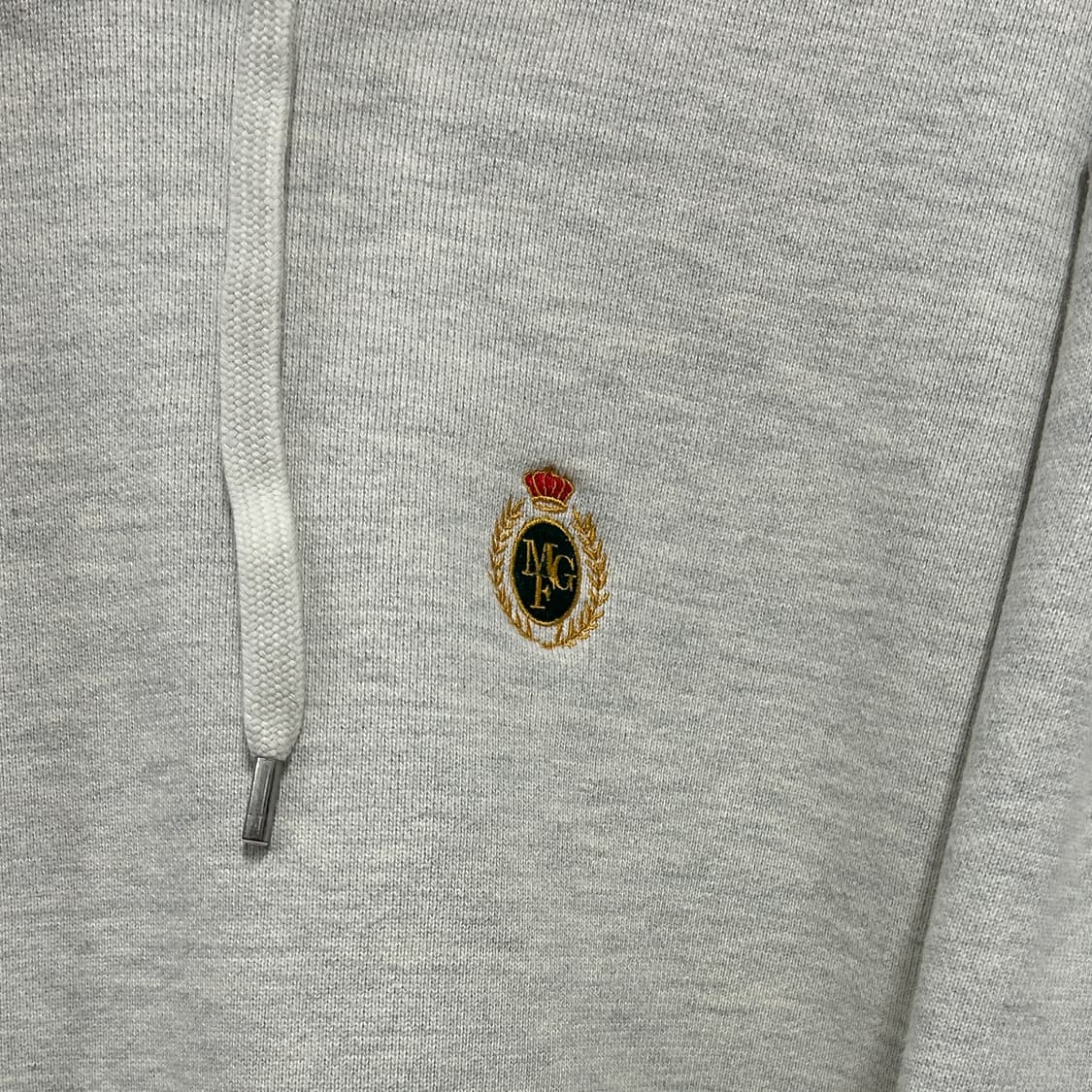 마리떼 프랑소와 저버 크레스트 로고 헤비코튼 후드티 그레이 상품이미지4