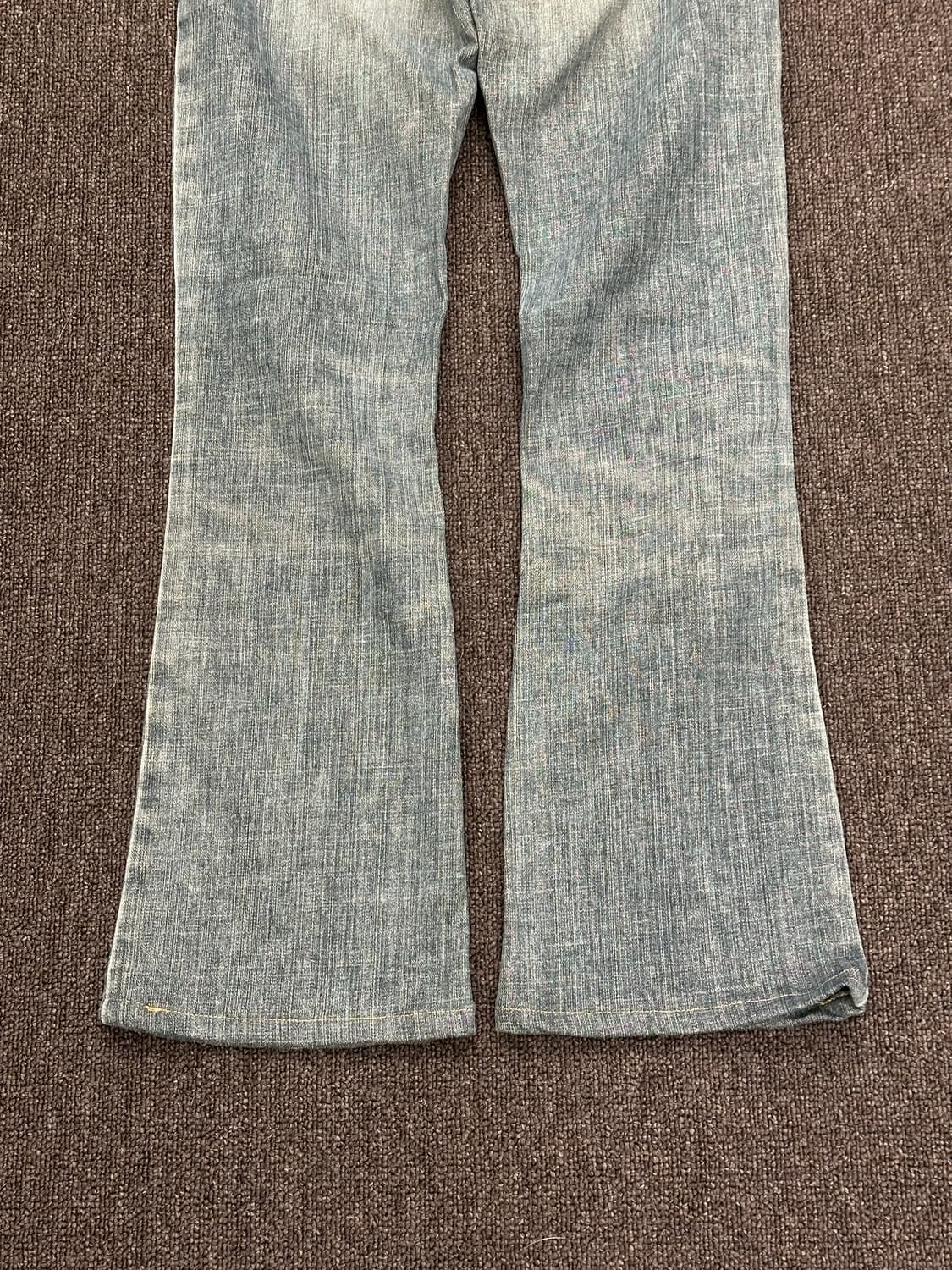 3)Japanese vintage 여성 그레이 워싱 부츠컷 팬츠 상품이미지3