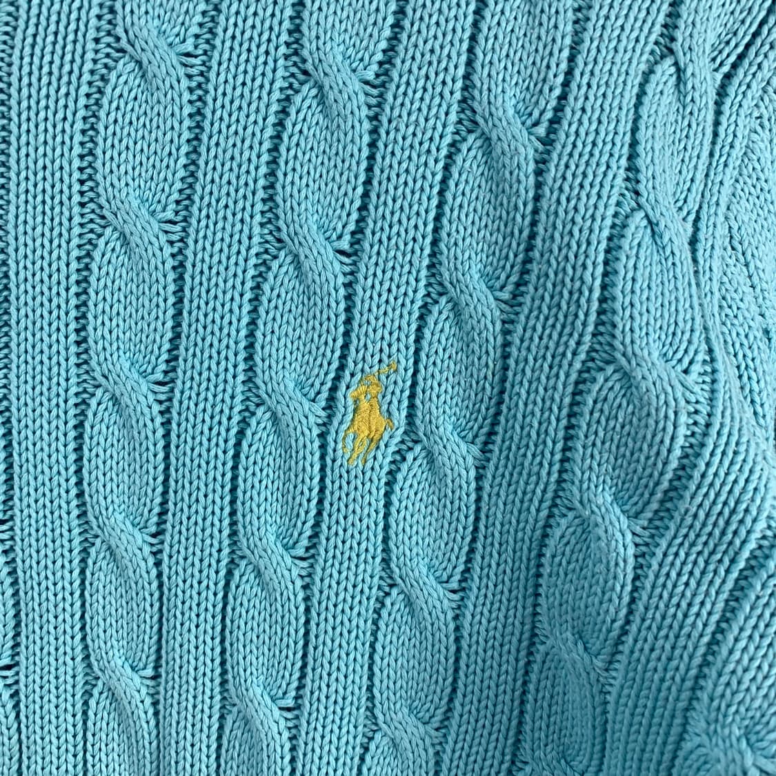 폴로 랄프로렌 스카이블루 꽈배기 니트 상품이미지4