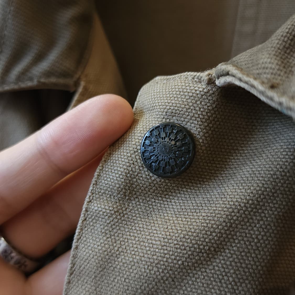 90s 폴로 랄프로렌 파이어맨 자켓 코트 캔버스 레더 오버핏 100 상품이미지8